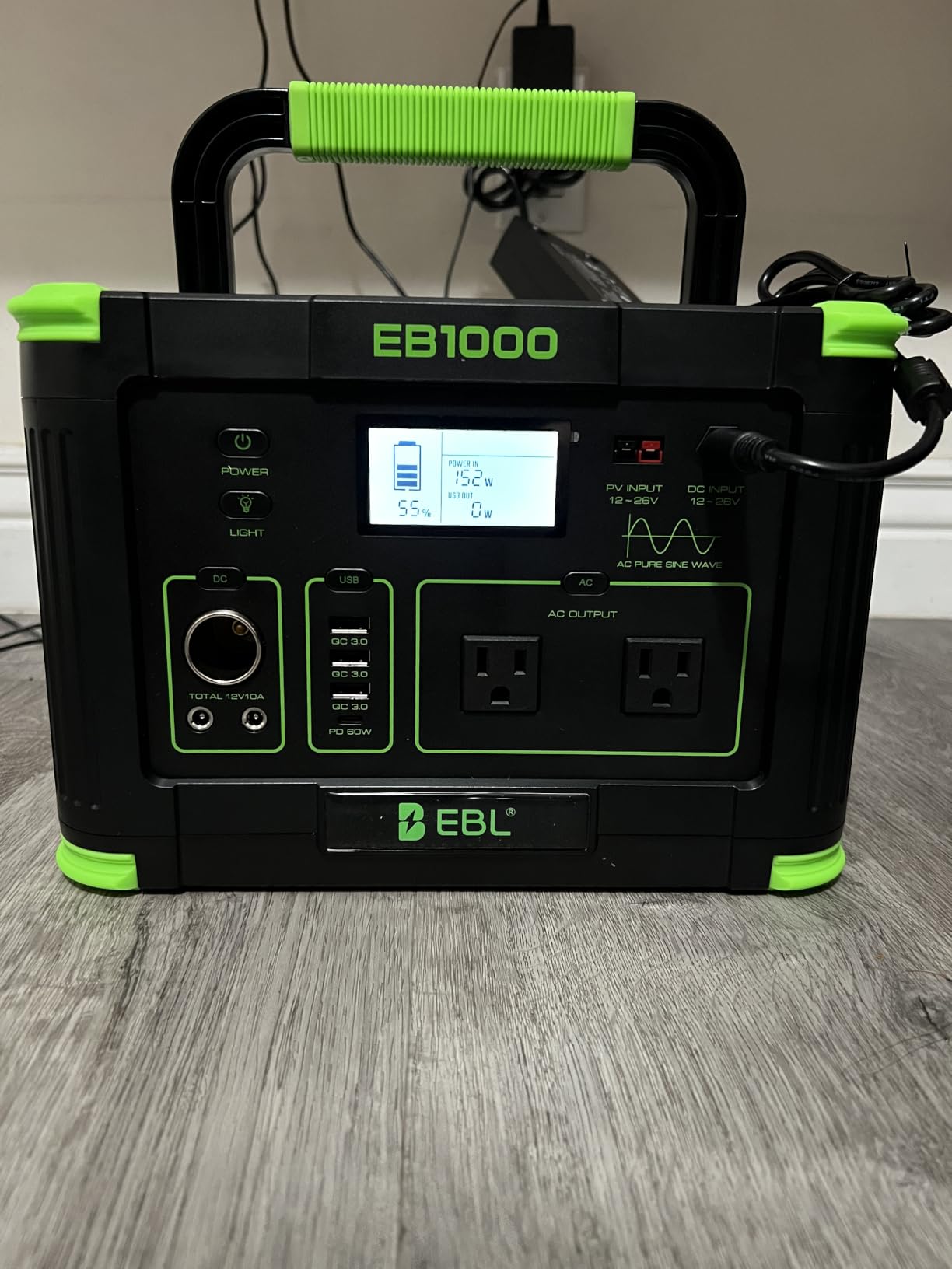 EBL 2400W Portable Power Station LiFePO4 Battery for Home Use customer photo 2