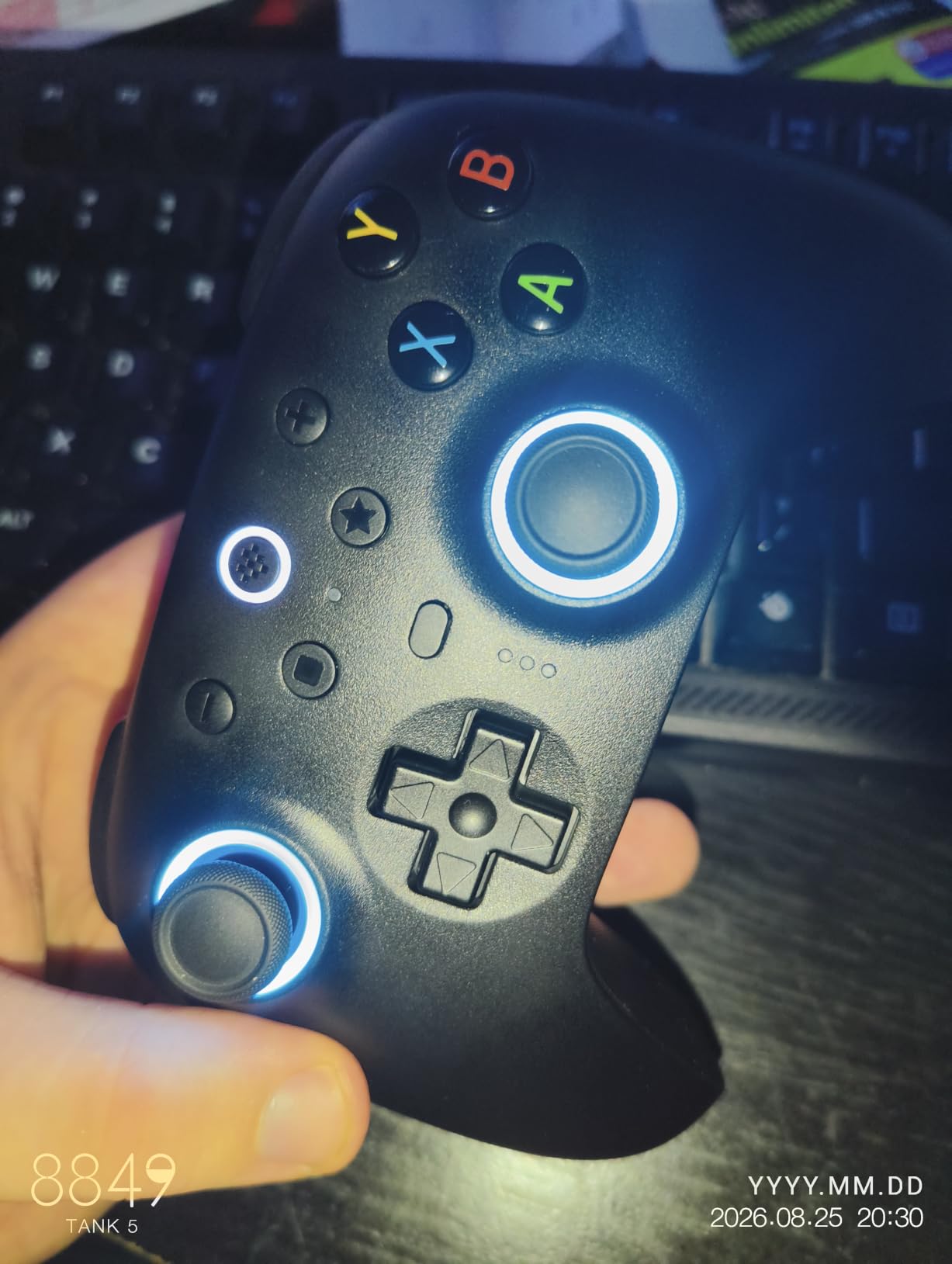 8Bitdo Ultimate 2 Wireless Controller for PC, Apple, Steam & Android, Black | TMR Joysticks, Hall/Tactile Triggers, 8Speed 2.4G, 1000Hz Polling Rate, Motion Control, RGB Fire Ring, Charging Dock customer photo 1