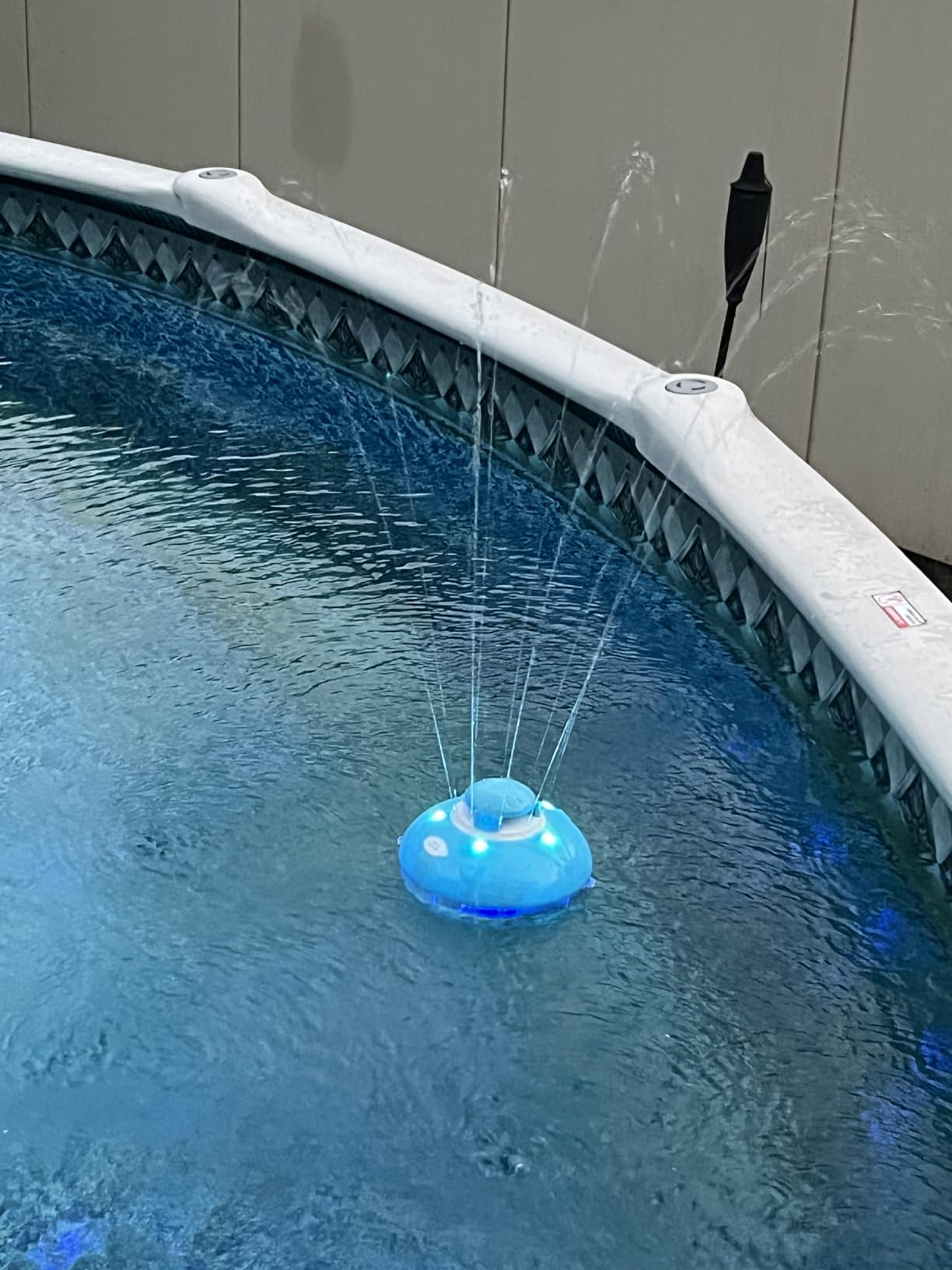 Bluetooth Pool Speaker w/Colorful Pool Fountain Light, 3 in 1 Floating Pool Speaker Loud Sound, IP68 Waterproof Floating Hot Tub Speakers, Bluetooth 5.4, 24H Playtime Pool Wireless Speakers customer photo 2