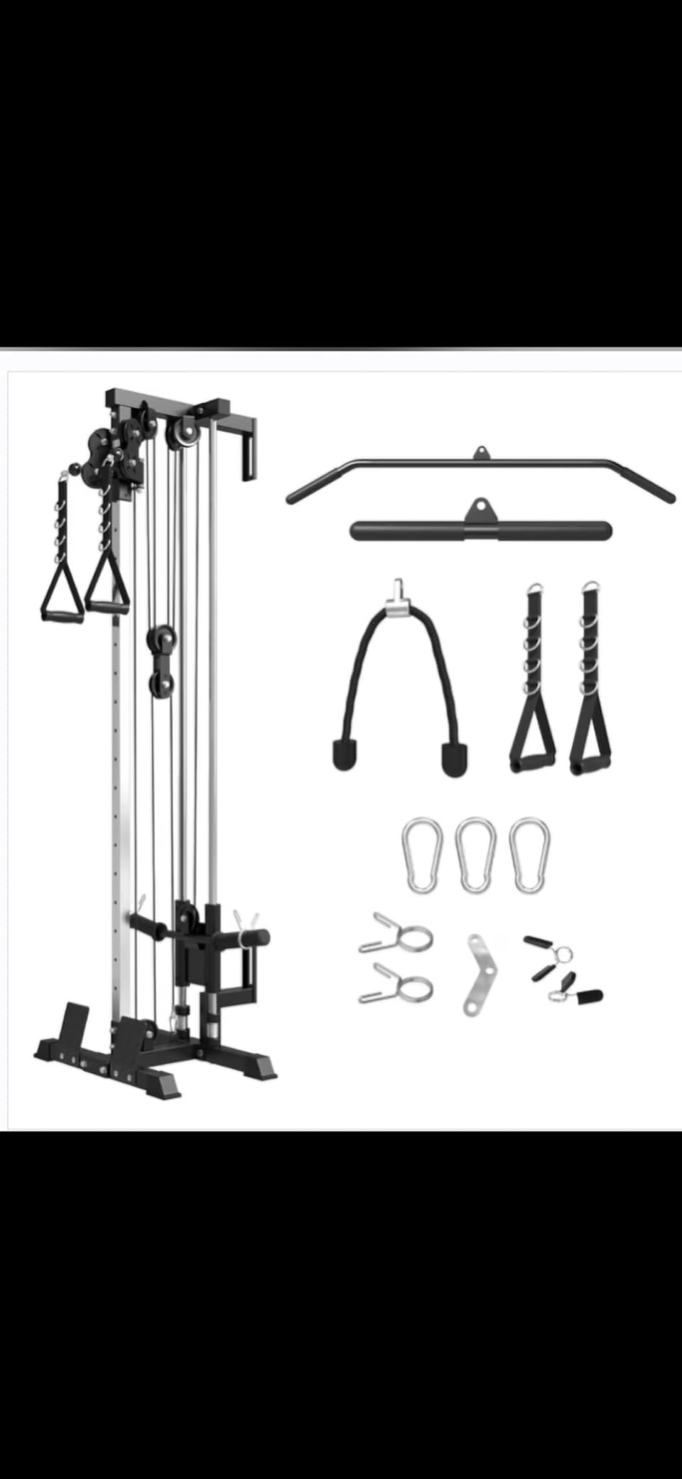 Mikolo Wall Mount Cable Station, Cable Crossover Machine with Dual Pulley System and 19/27 Adjustable Positions for Home Gym Fitness Equipment customer photo 2