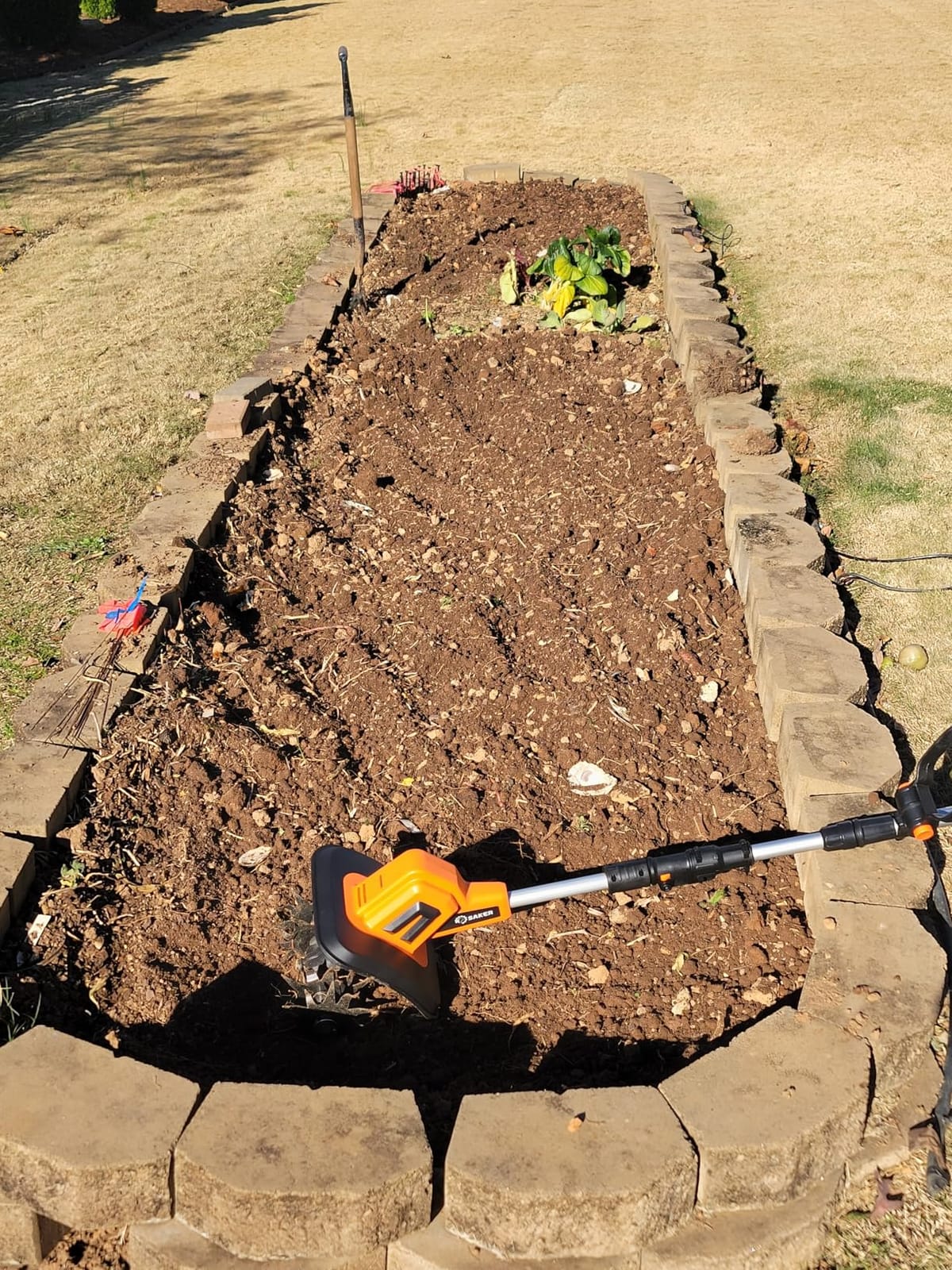 Saker 22V Cordless Garden Tiller Cultivator Rototiller for Gardening customer photo 1