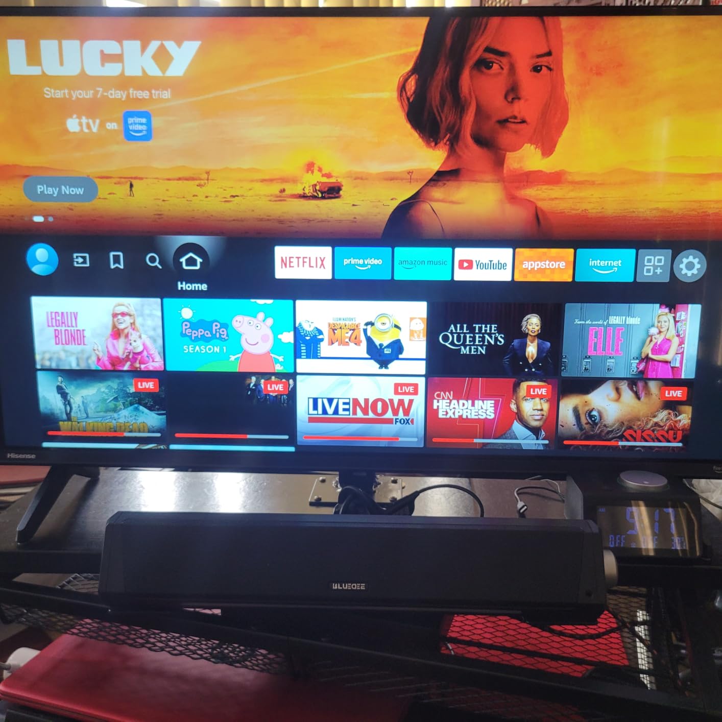 Hisense 32-Inch Class A4 Series FHD 1080p Smart Fire TV (32A4NF, 2025 Model) - DTS Virtual: X, Slim Bezel Design, Alexa Built in customer photo 1