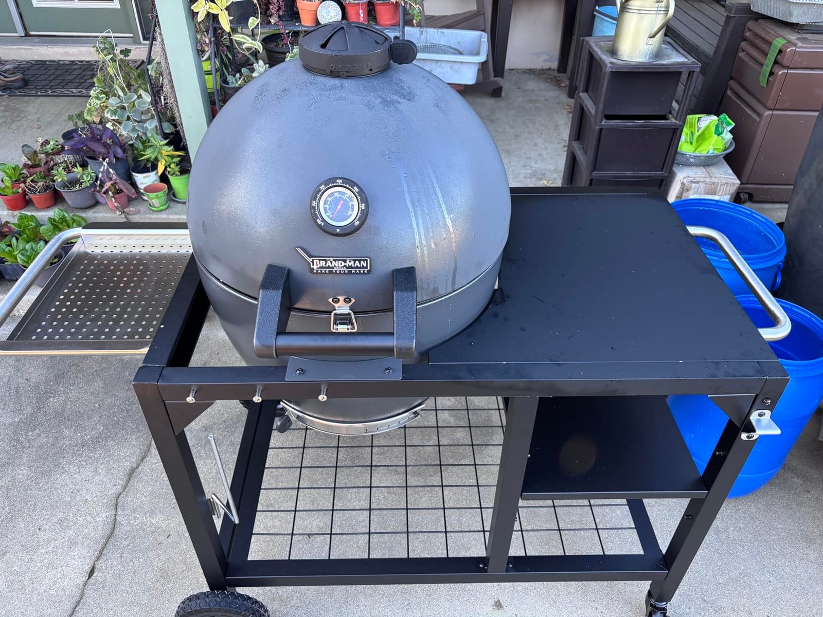 Brand-Man Steel Kamado Charcoal Grill & Smoker customer photo 1