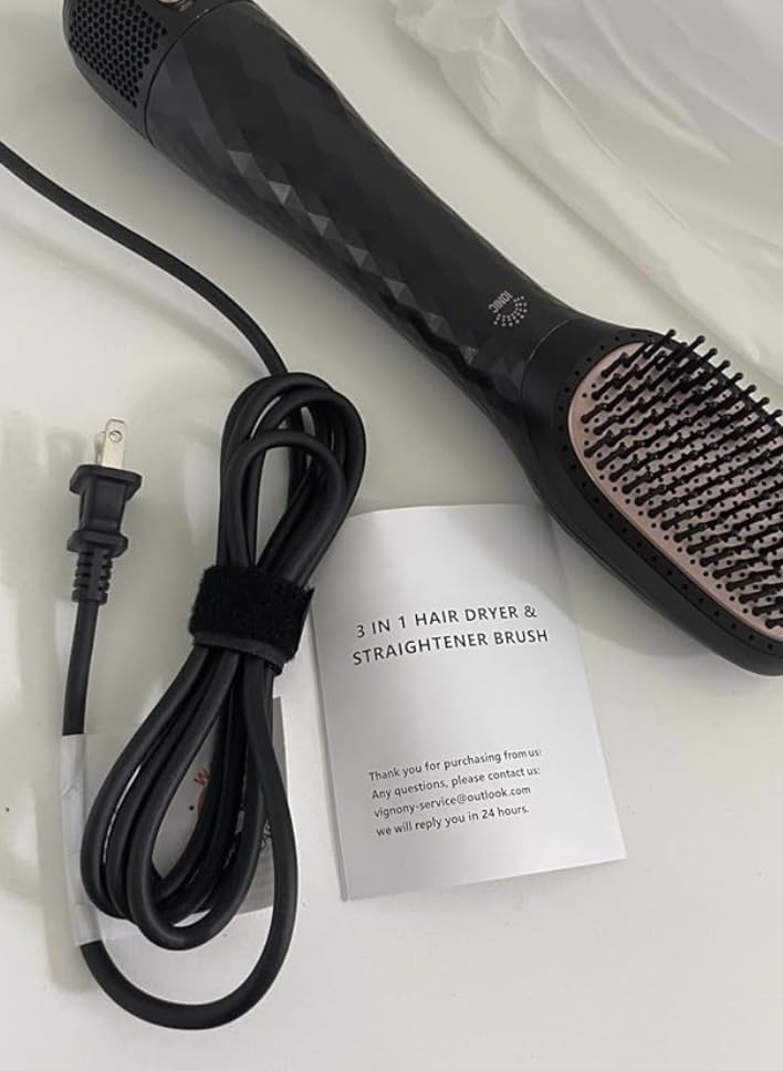 Hair Dryer Brush Blow Dryer Brush Straightener, 4-in-1 Professional 1200W Ionic Hot Air Brush Styler with Ceramic & Tourmaline Technology, One Step Hair Dryer & Styler Volumizer for All Hair Types customer photo 2