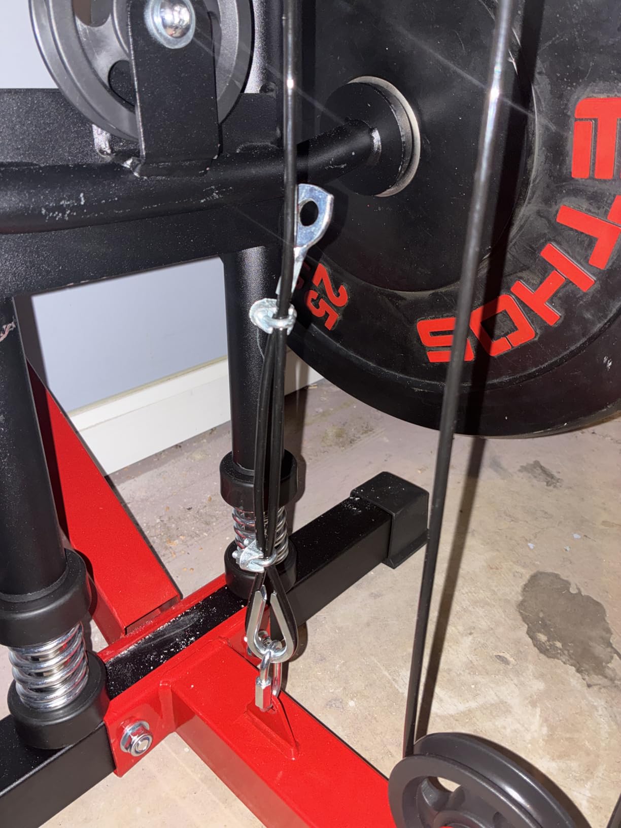 Wall Mount Cable Station, WM1 Cable Crossover Machine with 17 Positions, High and Low Cable Crossover Machine with Removable Footplate for Garage Home Gym customer photo 1