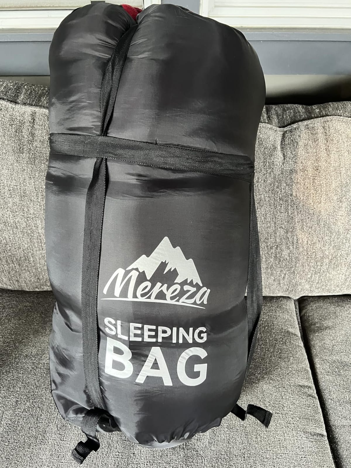 MEREZA Flannel Double Sleeping Bag for Adults Cold Weather, XL Queen Size Sleeping Bag for All Season 2 Person Big and Tall Sleeping Bags for Camping 0 Degree with Pillow customer photo 2
