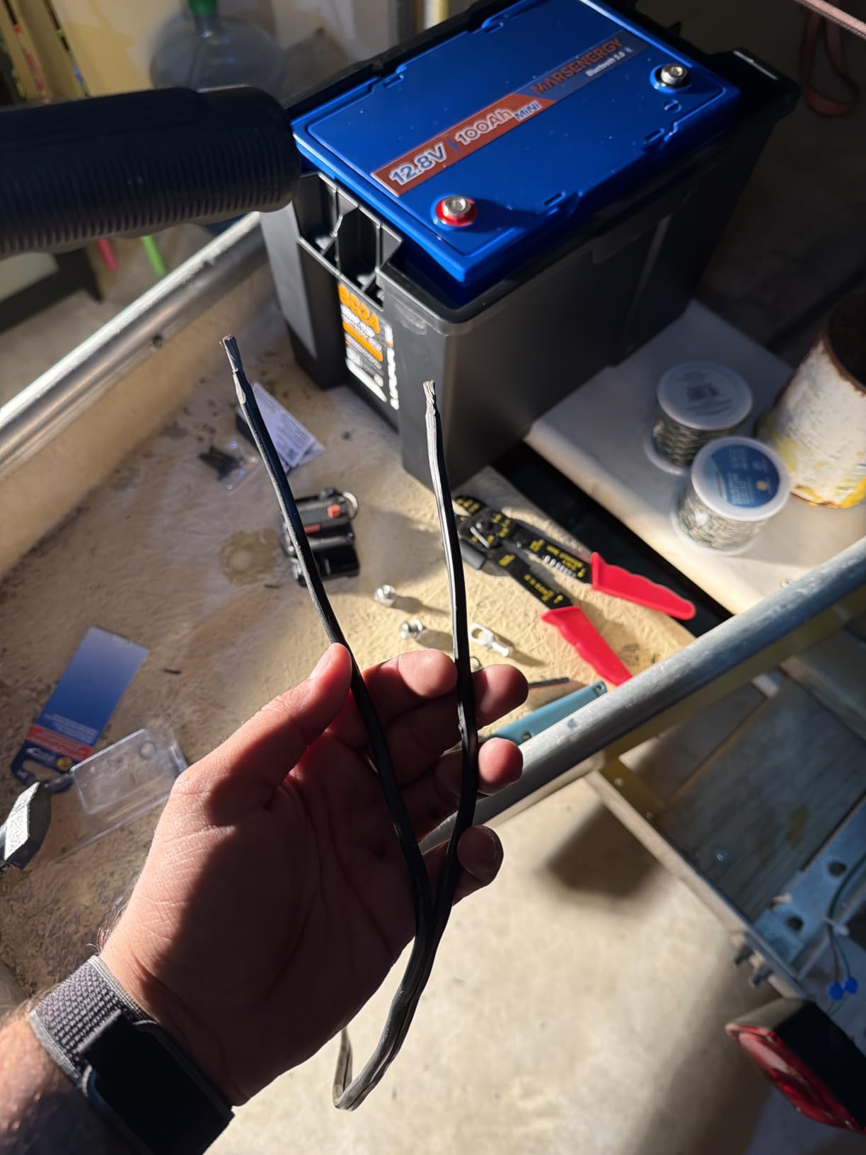 12V 100Ah LiFePO4 Lithium Battery, Bci Group 24 Size, 100A BMS customer photo 1