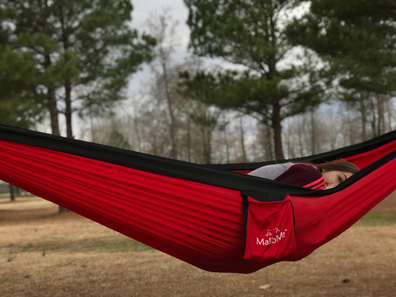 MalloMe Camping Hammock for Adults & Kids - Portable Hammocks for Outside - Hamacas para Adultos Outdoor Single & Double Two 2 Person Hammock - Hamaca/Hamacs/Amacas Heavy Duty Tree Travel Hamock customer photo 1