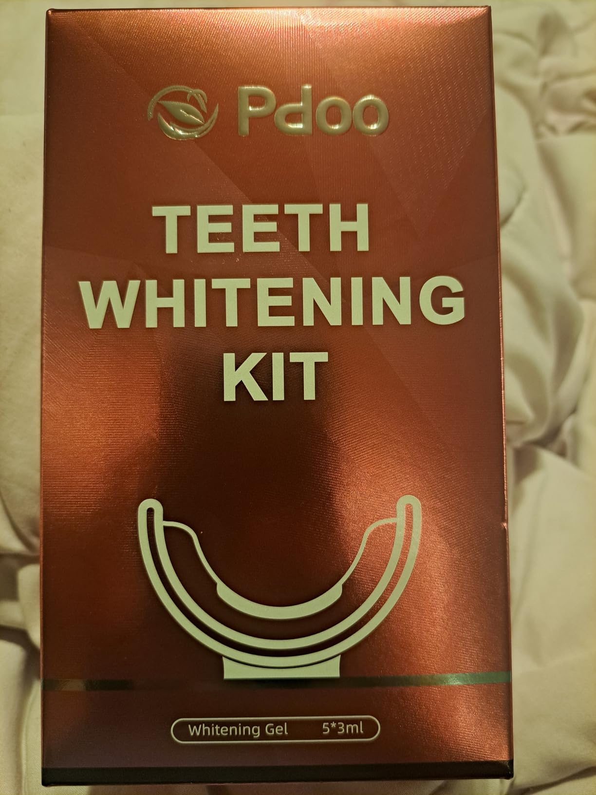 Professional Teeth Whitening Kit with 5 Teeth Whitening Gel | LED Accelerator Light & Rechargeable Design - Enamel Safe Gel, Custom Trays, Fast Results for Sensitive Teeth customer photo 1