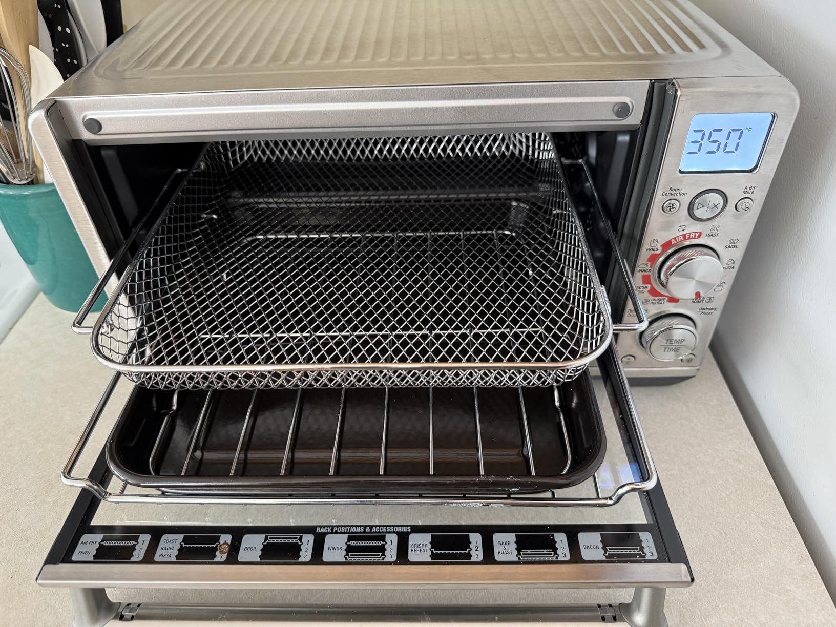 Breville BOV680BSS Smart Oven Air Fryer Compact, Brushed Stainless Steel | Enjoy crispy snacks, leftovers and meals with this small countertop oven with 5 air fry and 5 cooking functions customer photo 2