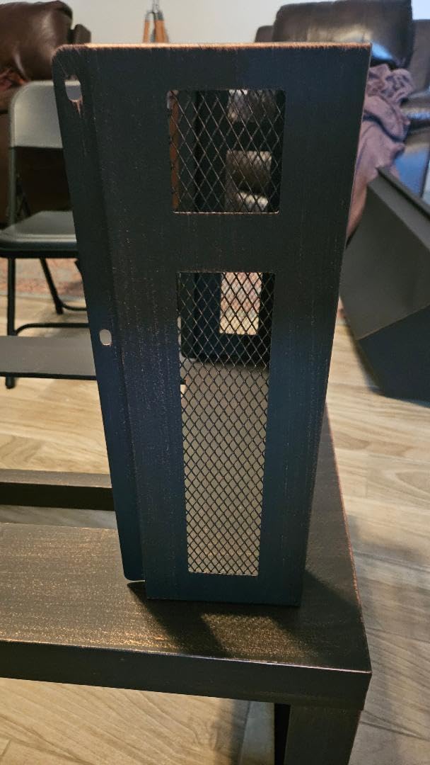 Panovue 39 Inch Fire Pits with Outdoor Chimney and Wood Storage | Large Outdoor Fireplace, Mesh Spark Screen, Fire Poker Included customer photo 2