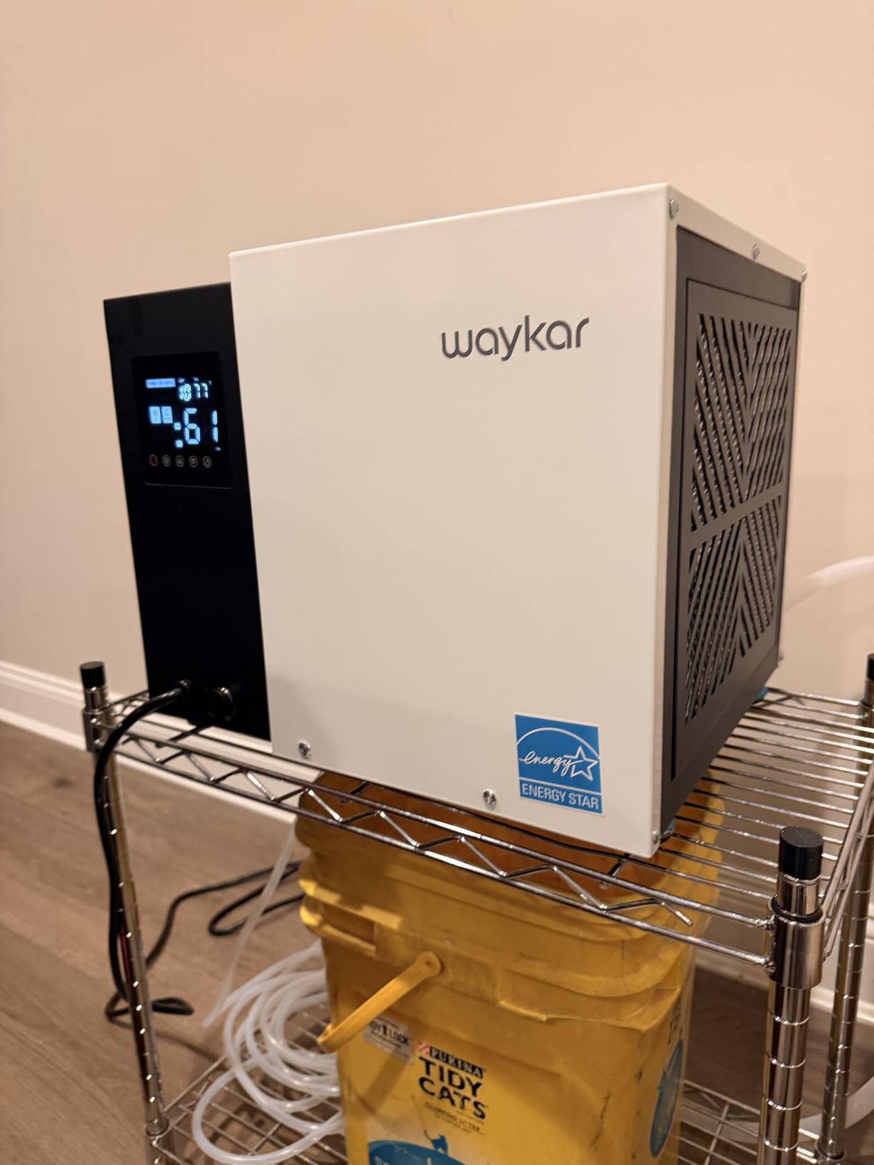 Waykar 125 Pint Crawl Space Dehumidifier with Pump & Drain Hose for Basements, Commercial & Water Damage Spaces up to 6500 Sq. Ft., Compact, Strong Dehumidification, 5-Year Quality Coverage customer photo 1