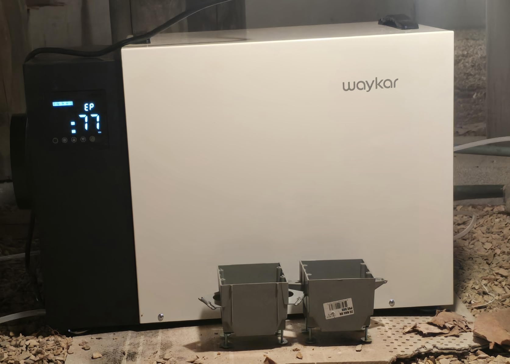Waykar 125 Pint Crawl Space Dehumidifier with Pump & Drain Hose for Basements, Commercial & Water Damage Spaces up to 6500 Sq. Ft., Compact, Strong Dehumidification, 5-Year Quality Coverage customer photo 2