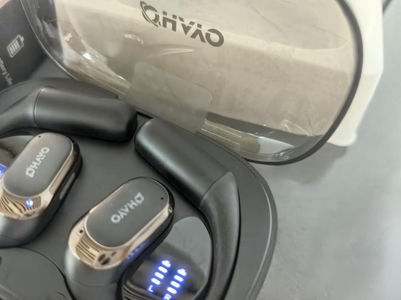 OHAYO Open Ear Headphones, Over Ear Earbuds with Ergonomic Earhook, Bluetooth 5.4 customer photo 1