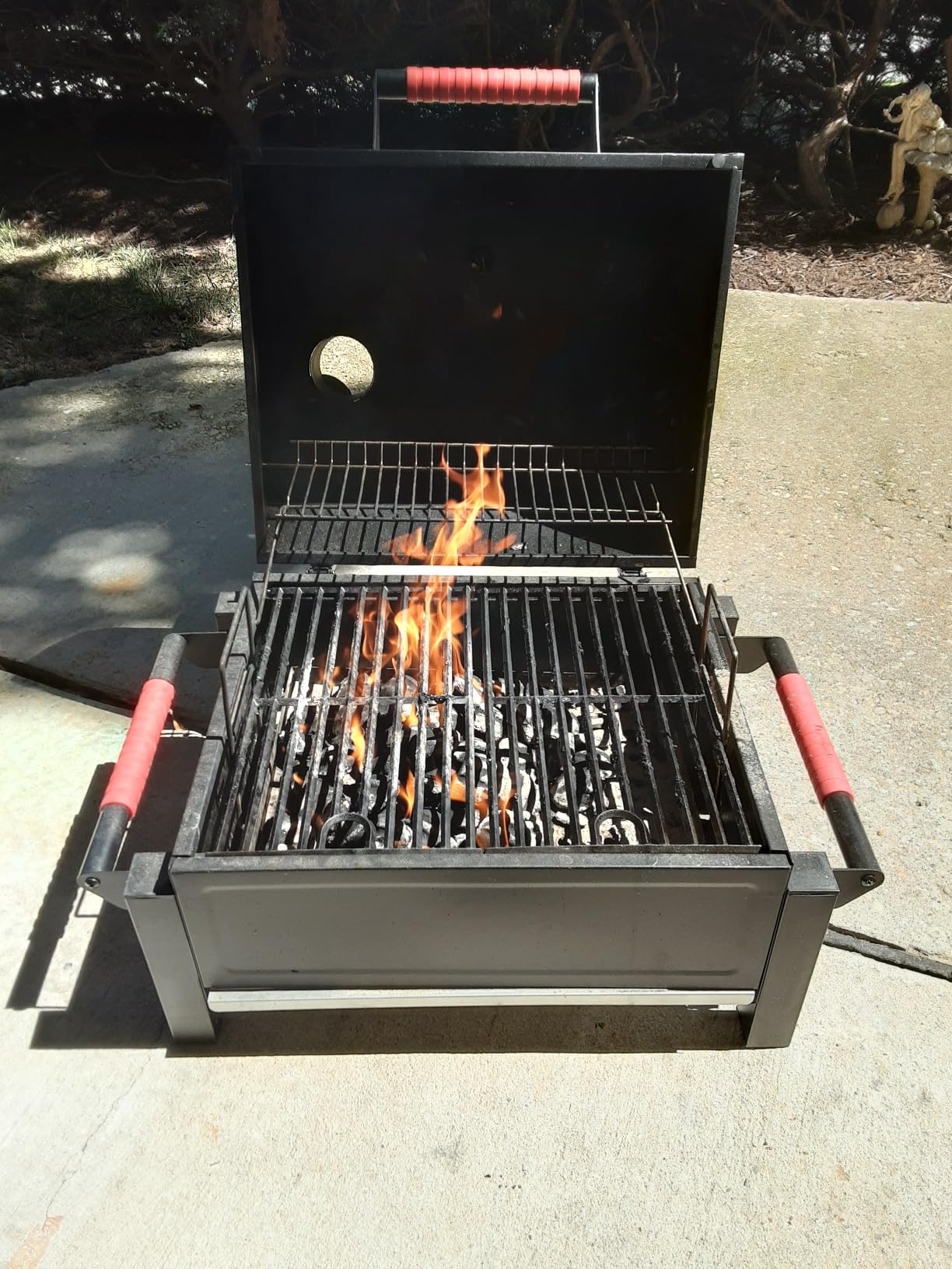 Feasto Heavy-Duty 30-Inch Charcoal Grill with Offset Smoker Grill customer photo 2