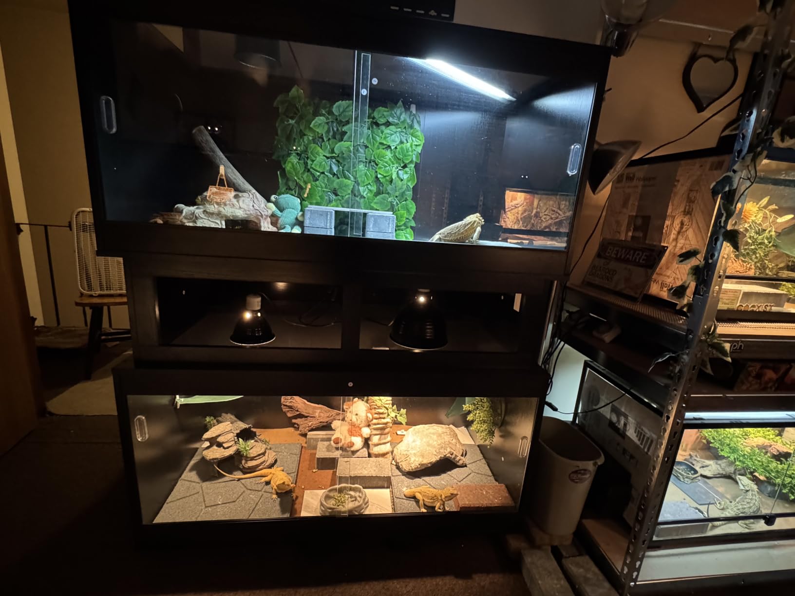 unipaws 110 Gallon Reptile Tank for Lizards, Bearded Dragon Enclosure Cage customer photo 1
