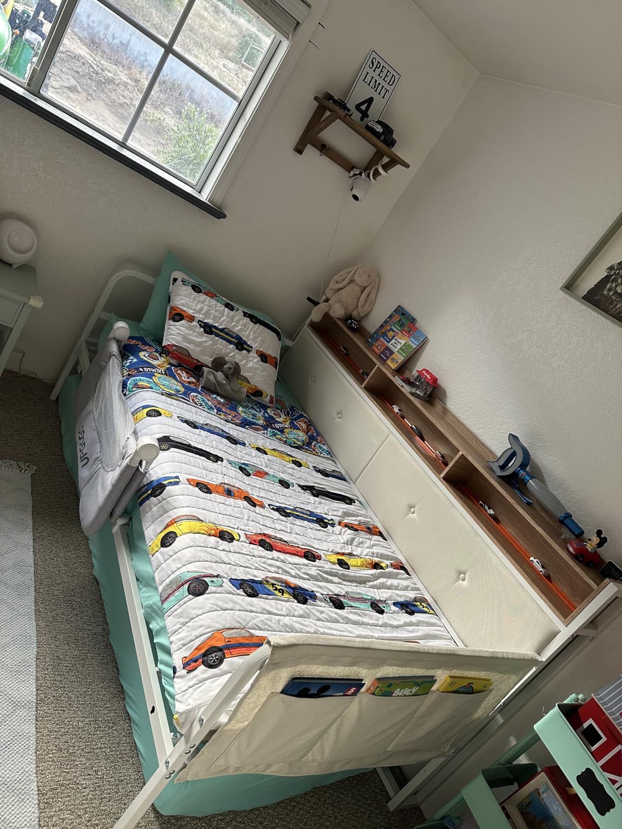 LIKIMIO Daybed with Trundle, Twin Bed Frame,White customer photo 1