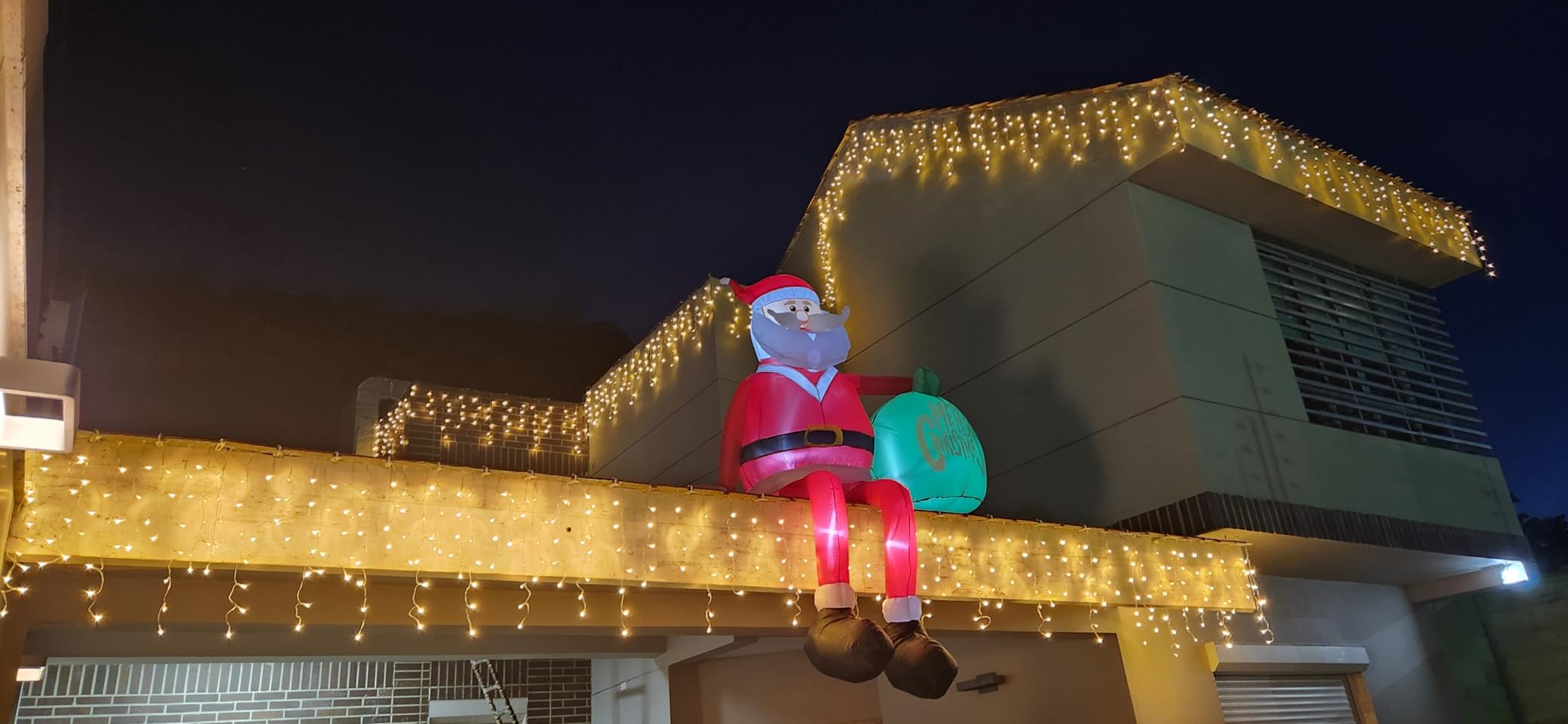 OurWarm 10FT Christmas Inflatable Outdoor Decoration, Giant Elf Inflatable Outdoor Christmas Blow up Yard Decorations with LEDs, Outdoor Christmas Inflatables for Outside Roof Lawn Holiday Xmas Decor customer photo 1