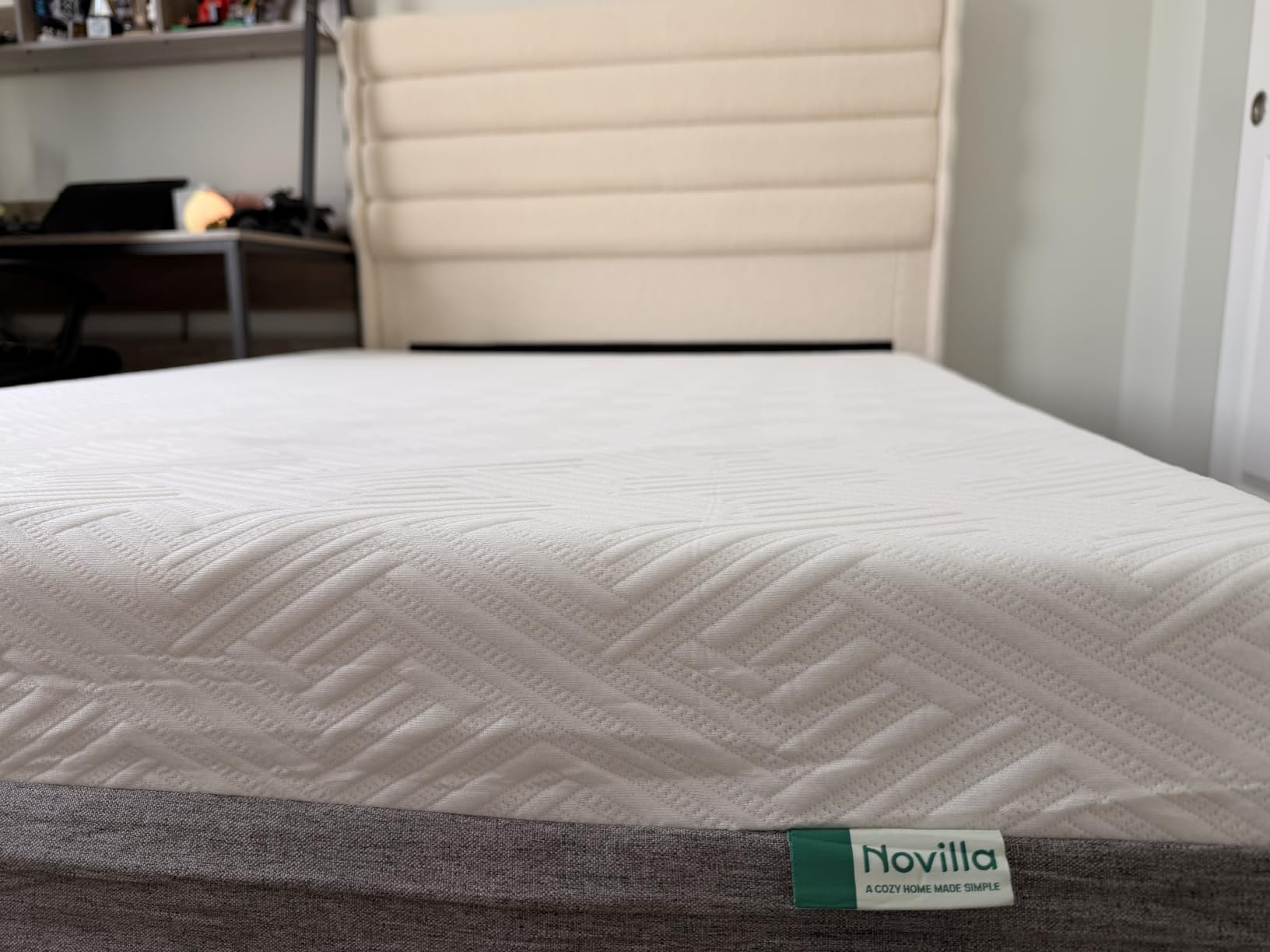 Novilla 12 Inch Mattress Queen Size, Gel Queen Mattress Memory Foam | Comfort Foam for Pressure Relief & Body Support & Cool Night Sleep, CertiPUR-US Certified, Mattresses in a Box customer photo 1