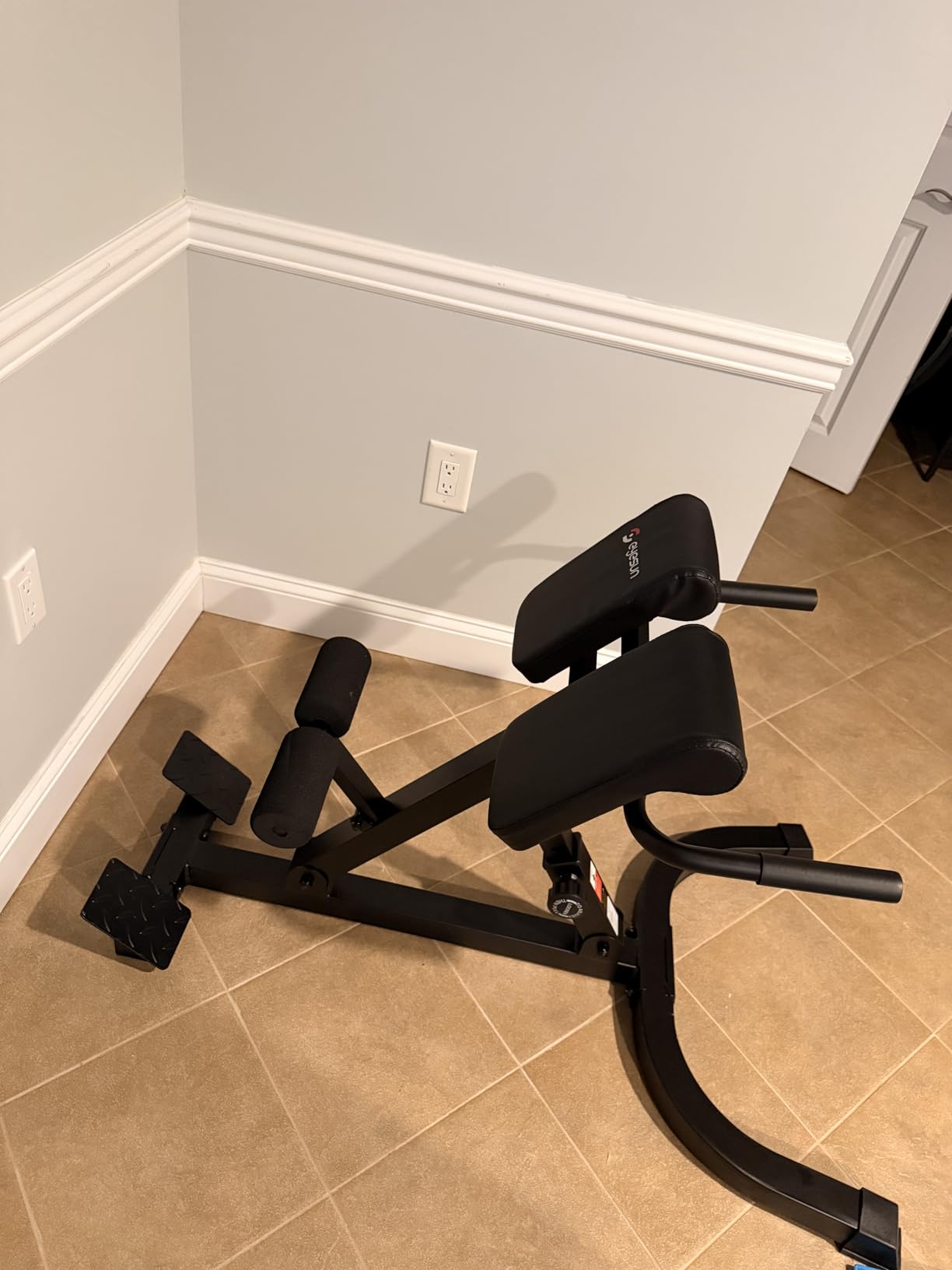 Roman Chair,Foldable Back Extension Machine,Adjustable Ab Back Extension Machine,Core Strength Trainer,Back Exercise Machine for Glute,Ab Workouts,Full All-in-One Body Workout&Home Gym Fitness(Blue) customer photo 2