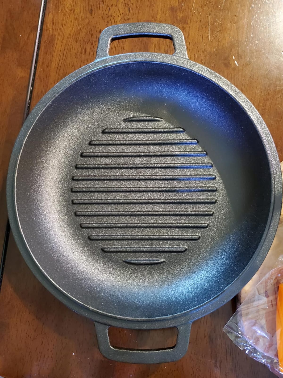 Cast Iron Dutch Oven Pot with Skillet Lid – Pre-Seasoned – Skillet Lid Cooking Pan– PFAS-Free –Umite Chef Cast Iron Skillet Cookware for Bread, Frying, Baking – Dual Handles – Oven, Grill, Campfire & Stovetop Safe – Durable & Non-Toxic, 5QT customer photo 2