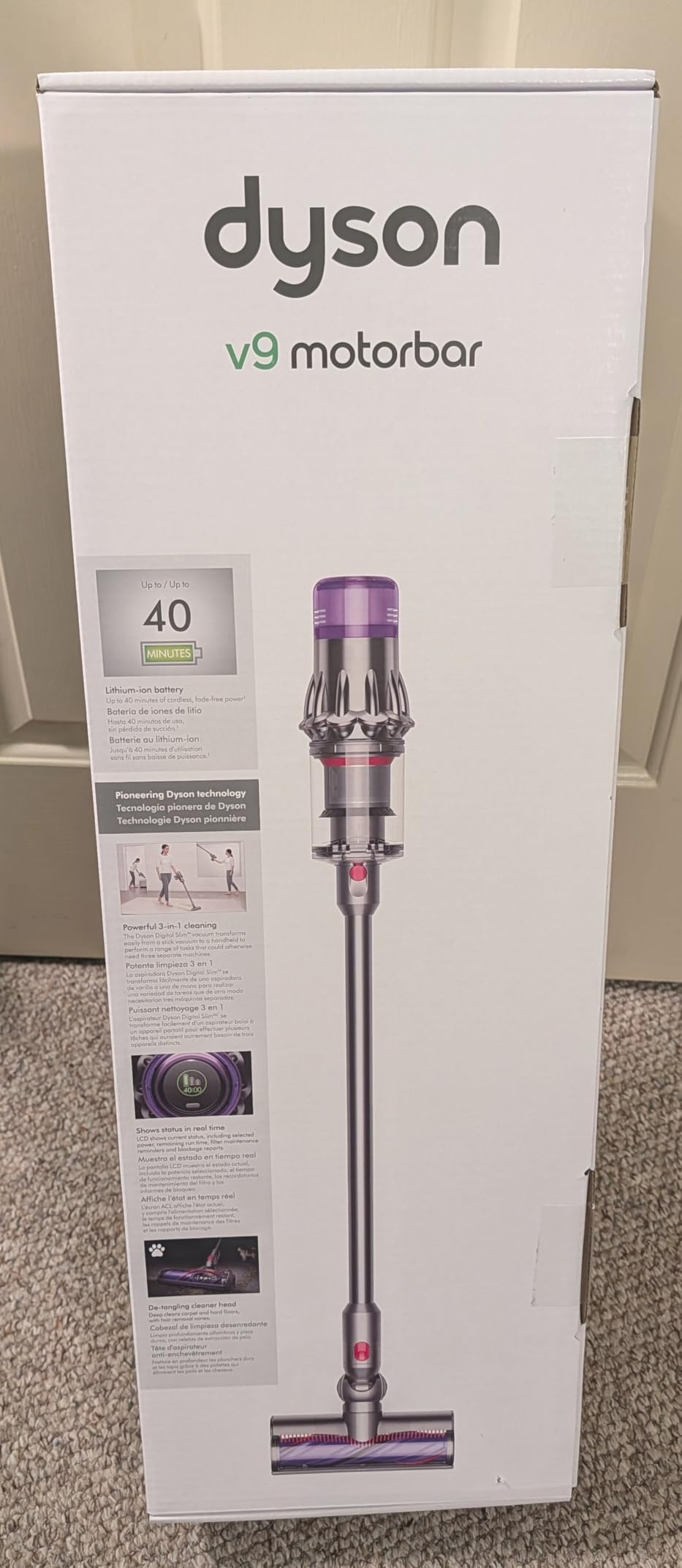Dyson V9 Motorbar Cordless Vacuum, Cleans Hard Floors and Carpets, Detangles, Converts to Handheld, 100AW, 3 Power Modes, Up to 40 Minutes¹ customer photo 1