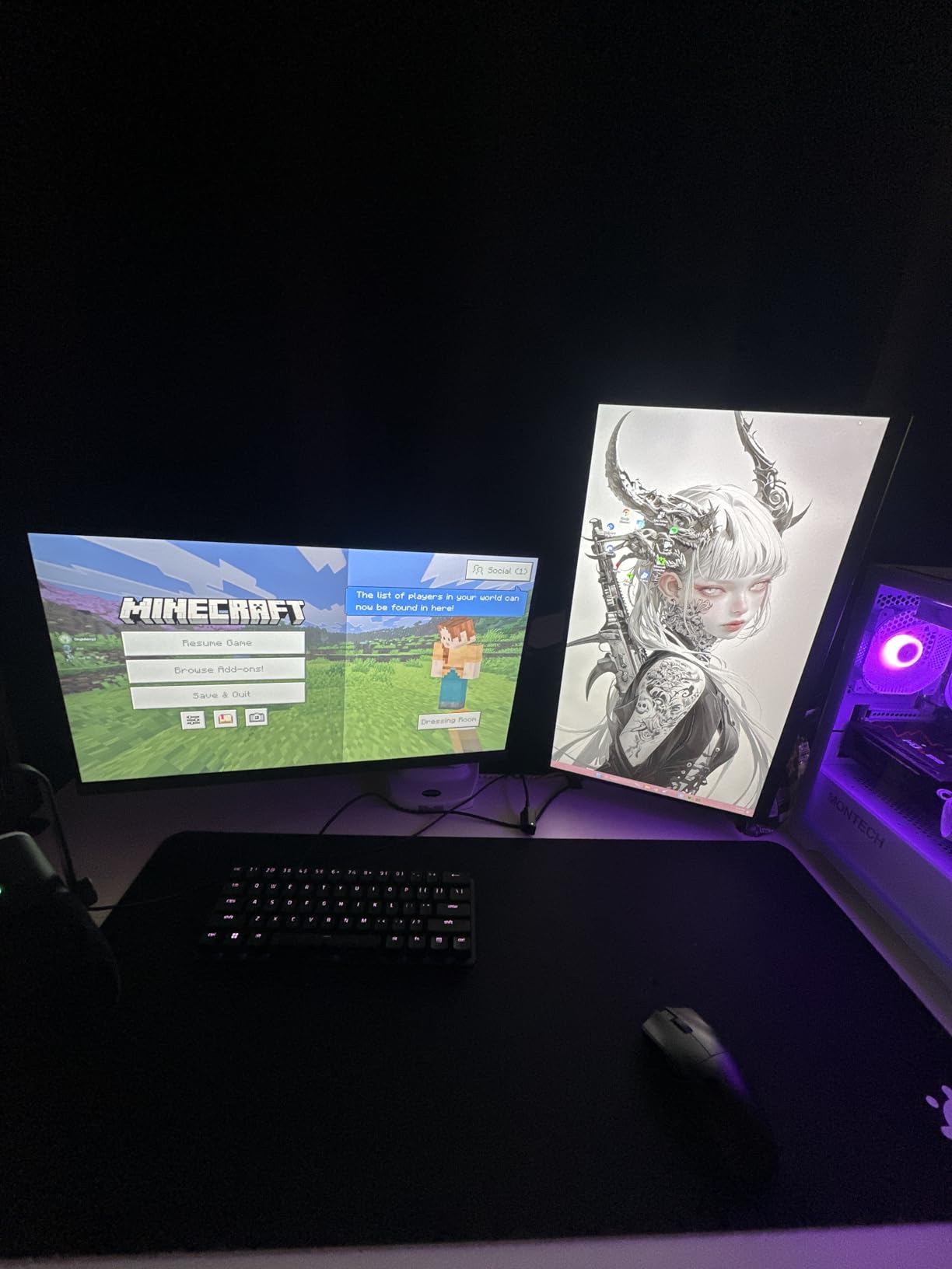 Sceptre 24.5-inch Gaming Monitor 240Hz 1ms DisplayPort x2 HDMI x2 100% sRGB AMD FreeSync Premium Build-in Speakers, Machine Black 2026 (E255B-FWD240 Series) customer photo 2