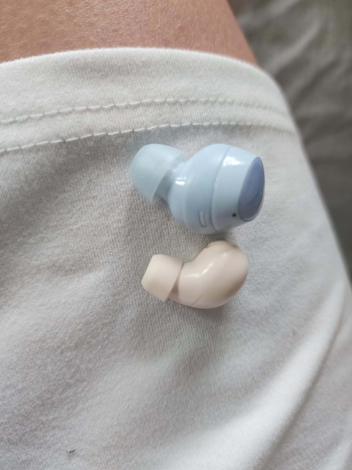 Yihou Invisible Small Mini Sleep Earbuds Headphones Wireless Bluetooth | Comfortable Tiny Sleeping Smallest Low Profile Micro Discreet Hidden Kids Earbuds Ear Buds for Small Ear Canals Women Work customer photo 1