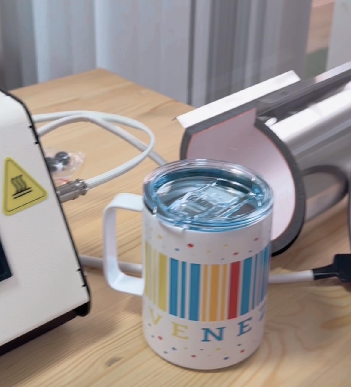 ColorSub 3 in 1 40 OZ Tumbler Heat Press Machine 11 OZ 15 OZ Mug Press Sublimation Machine for Sublimation 40 OZ Tumbler with Handle Straight Tumblers Bottles Mugs Glass Cup Printing White customer photo 2