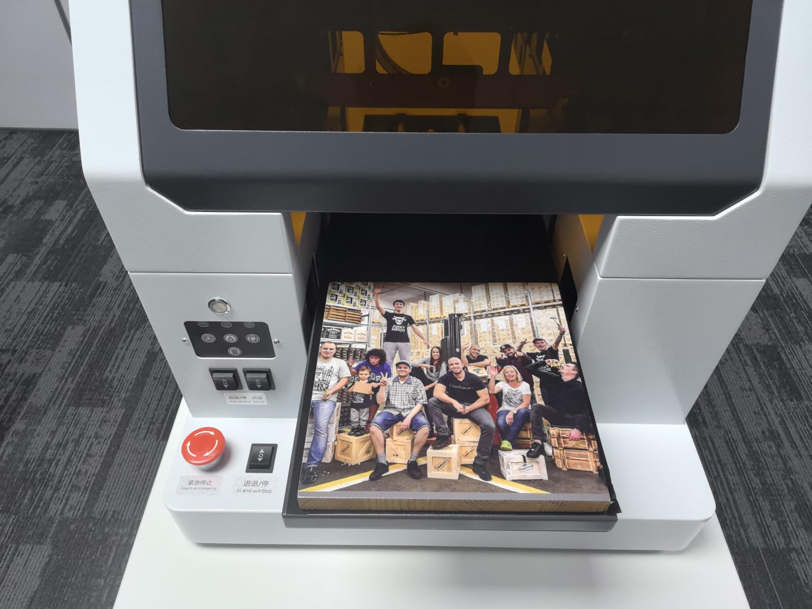 DXZ Upgraded A3 UV Printer with L805 6-Color Printhead, Vacuum Platform & White Ink System – High-Resolution Flatbed Printing for Phone Cases, Bottles, Wood & More (Printer+Laptop) customer photo 1