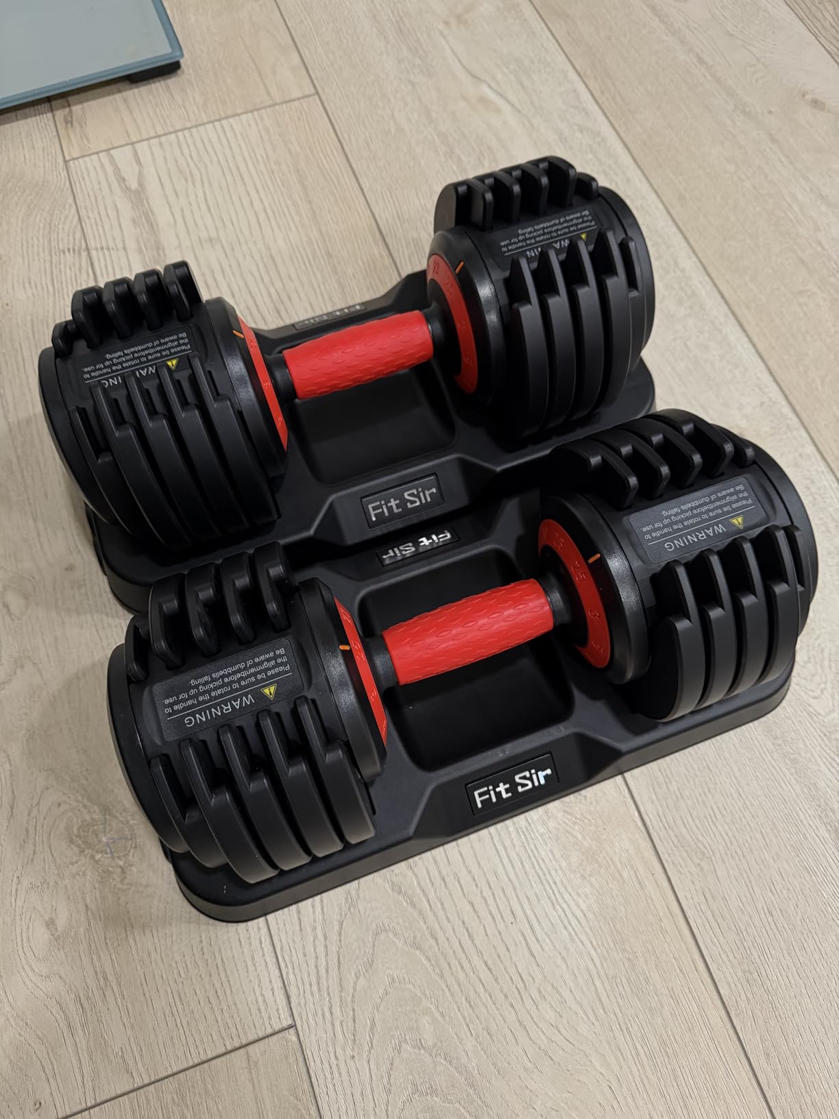 Adjustable Dumbbell Set, 10-in-1 25LB/50LB/90LB Ajustable Dumbbells with Safe Locking System, Enclosed Storage Tray, 1 Sec Fast Adjustment, Comfortable Non-Slip Textured Grip, Suitable for Home Gym Workouts Men and Women customer photo 1