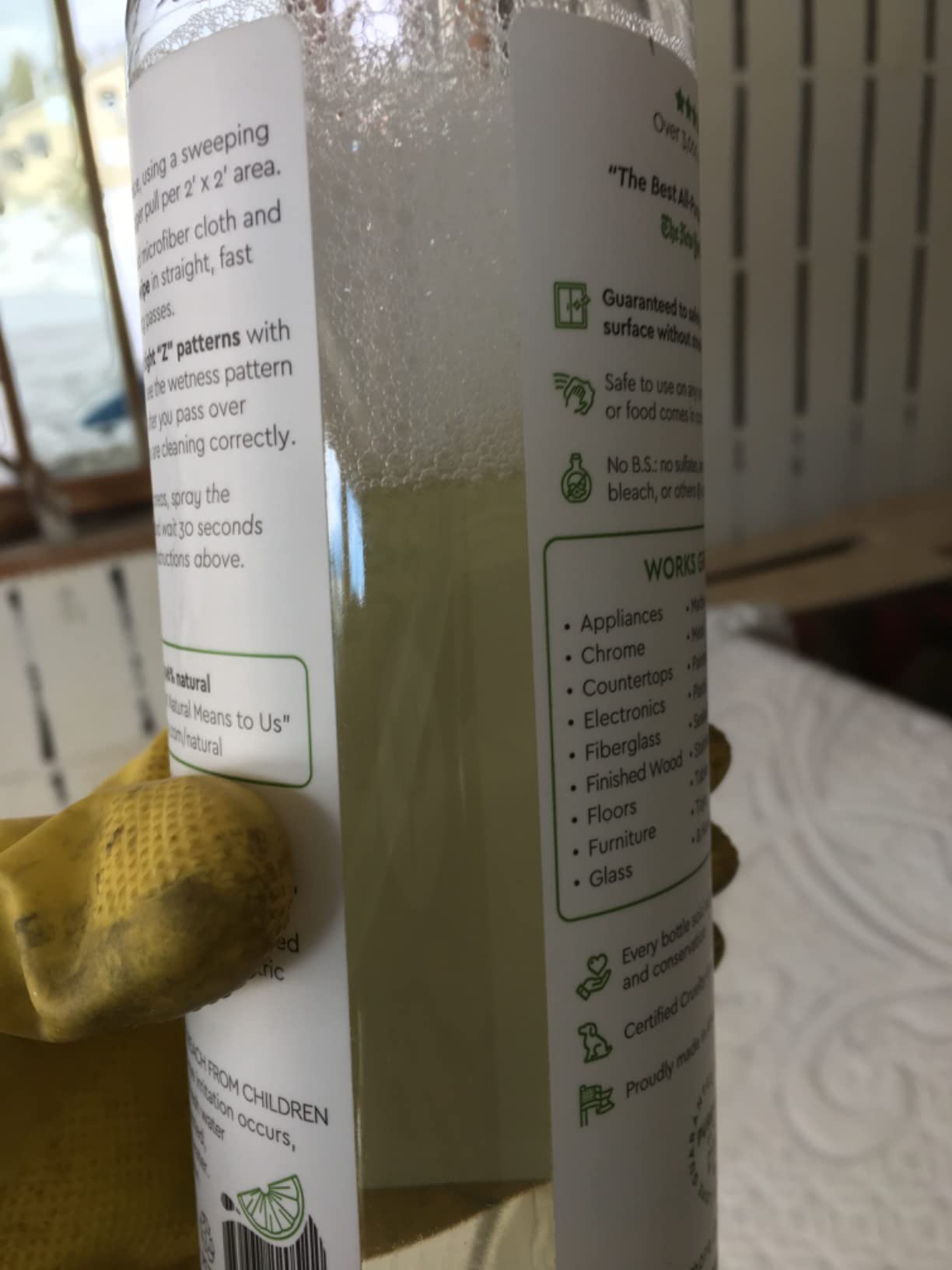Puracy Wood Floor Cleaner Concentrate - pH Neutral Plant-Powered Hardwood All Purpose Cleaner - Residue-Free Non-Sticky Cleaning Solution (Blue Sage & Driftwood, 16 fl oz) customer photo 2