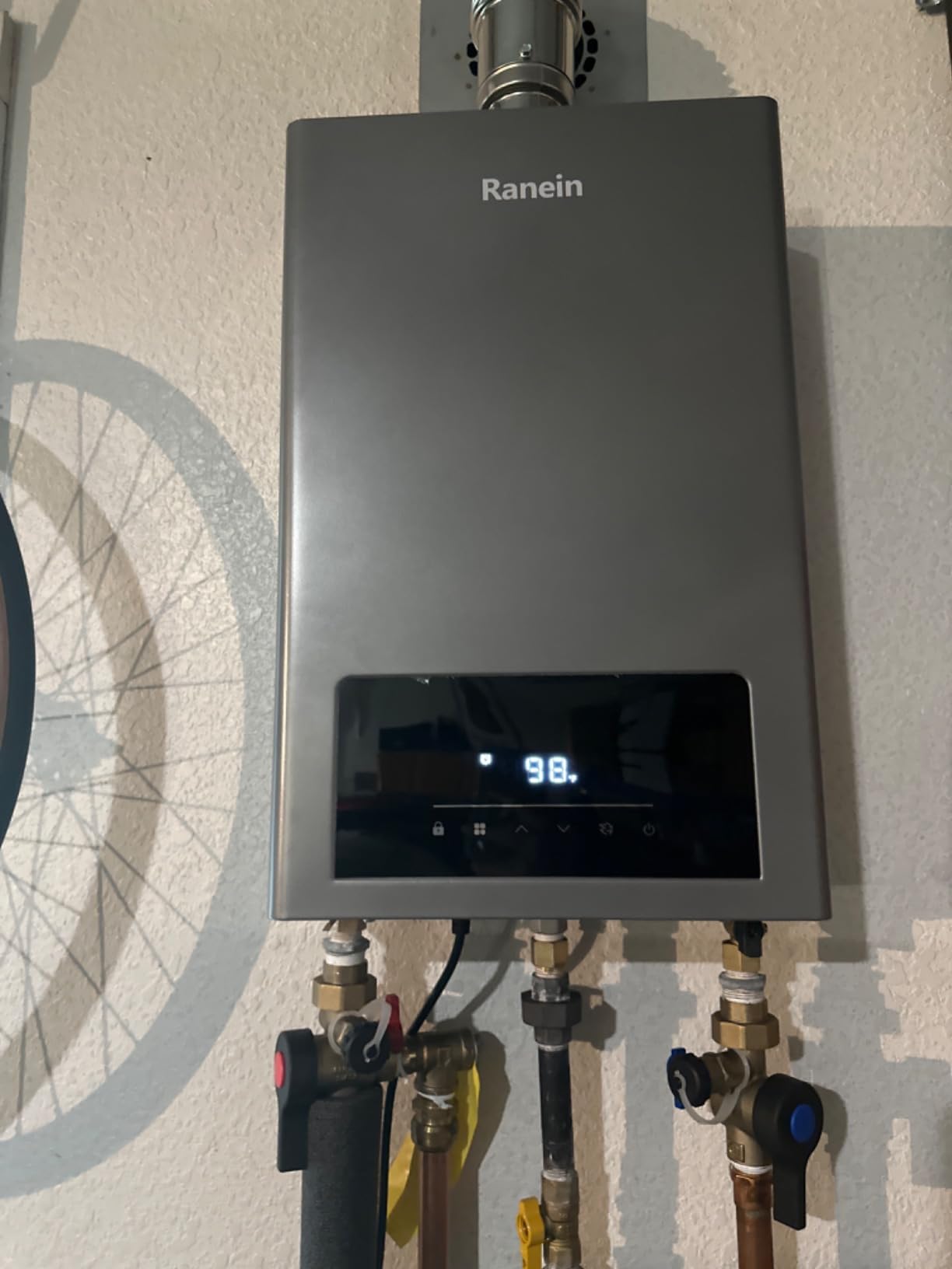 GEN II Ranein Natural Gas Tankless Water Heater Max 3.6 GPM, 80,000 BTU Indoor On Demand Instant Hot Water Heater with LED Temperature Control Panel customer photo 1