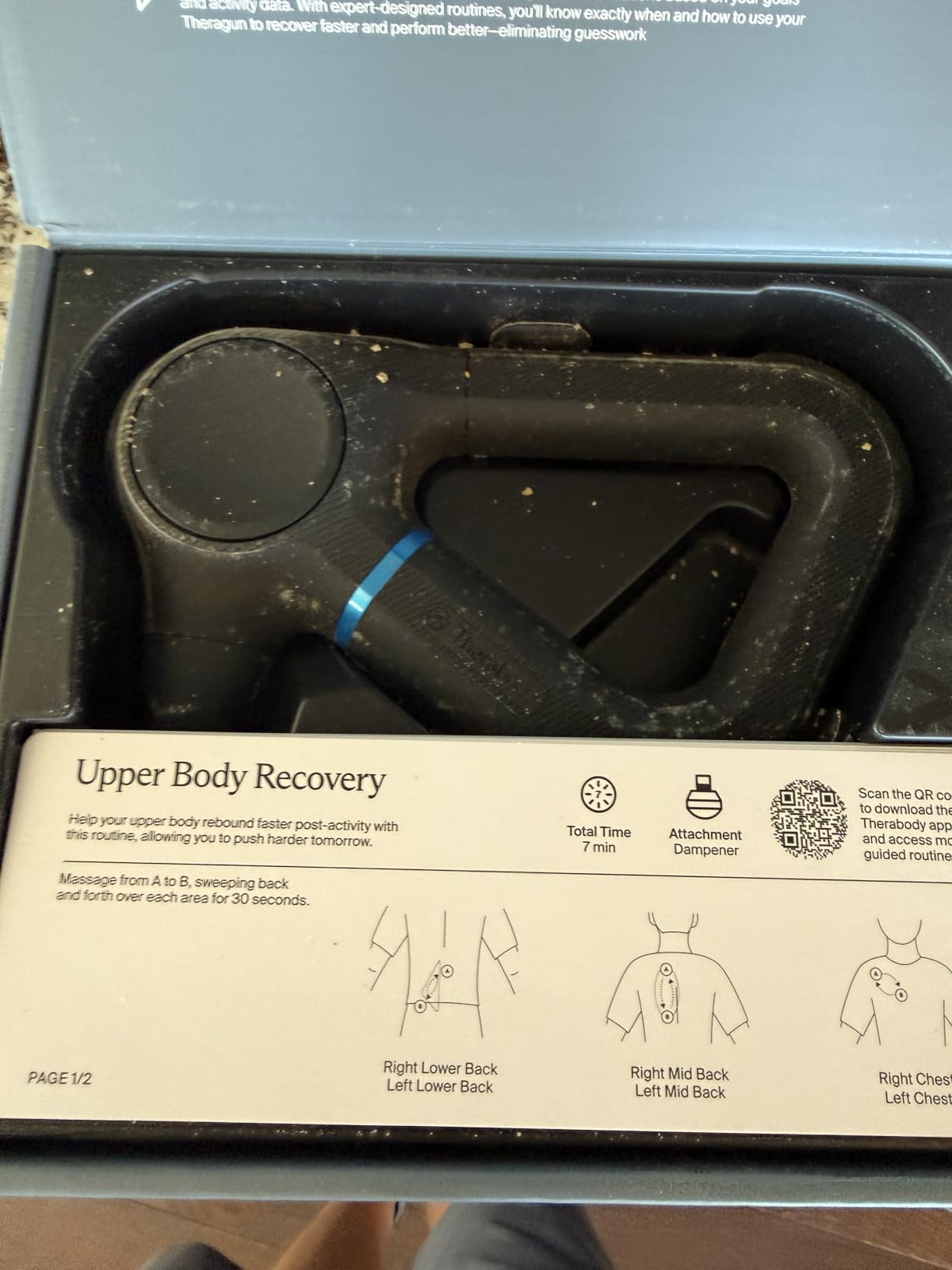 TheraGun Therabody Prime 6th Gen Deep Tissue Massage Gun | Black | Powerful Percussive Massage With 5 Speeds & A Rugged, Durable Design to Relieve Muscle Pain & Speed Up Recovery customer photo 2