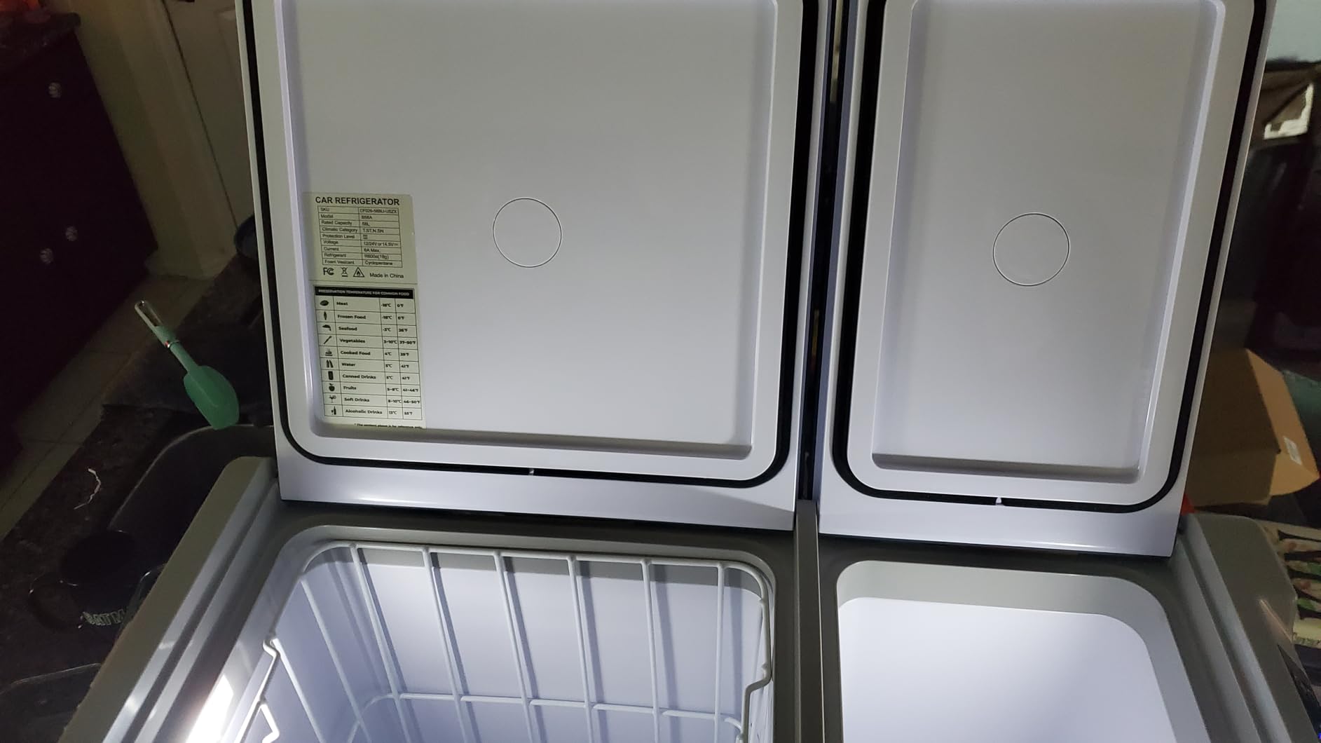 Feelfunn 12 Volt Refrigerator Car Fridge 40QT Dual Zone Electric Cooler | -4℉~68℉ Car Refrigerator 12V Cooler, 15-Min Fast Cooling, 12/24V DC 100-240V AC Portable Freezer for Travel Camping RV Home customer photo 2