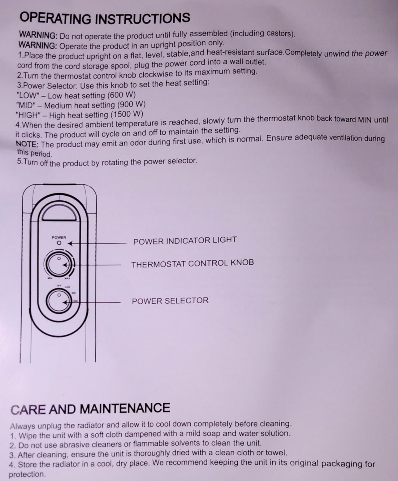 Dumos Oil Filled Radiator Heater with Adjustable Thermostat, Noiseless customer photo 2
