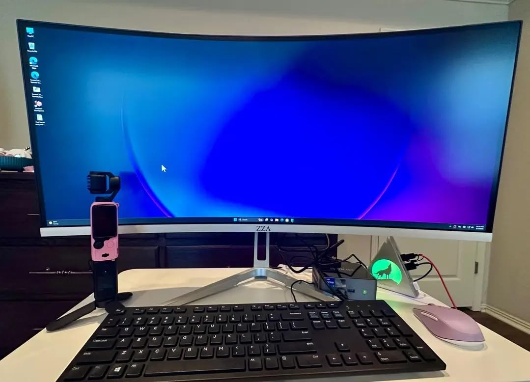 ZZA 27 Inch 4K Gaming Monitor,UHD(3840x2160) 144Hz Flat Monitor, Adaptive Sync,HDMI 2.1 & DP 1.4,Tilt Adjustment PC Monitor, Wall Mountable, for Work, Streaming, and Home Office, Black customer photo 2
