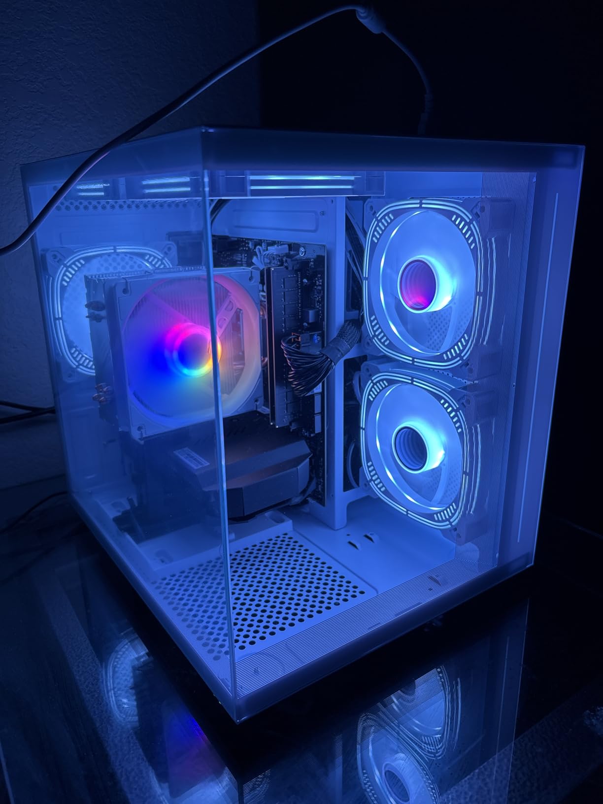 suevery Prebuilt Desktop Computer Gaming PC Black | DDR4 16G Memory, 512G SSD, AMD Ryzen5 6Cores 3.6G Up to 4.1G, Radeon 4G Graphics Card, Wi-Fi6 Home Pro 4K customer photo 2