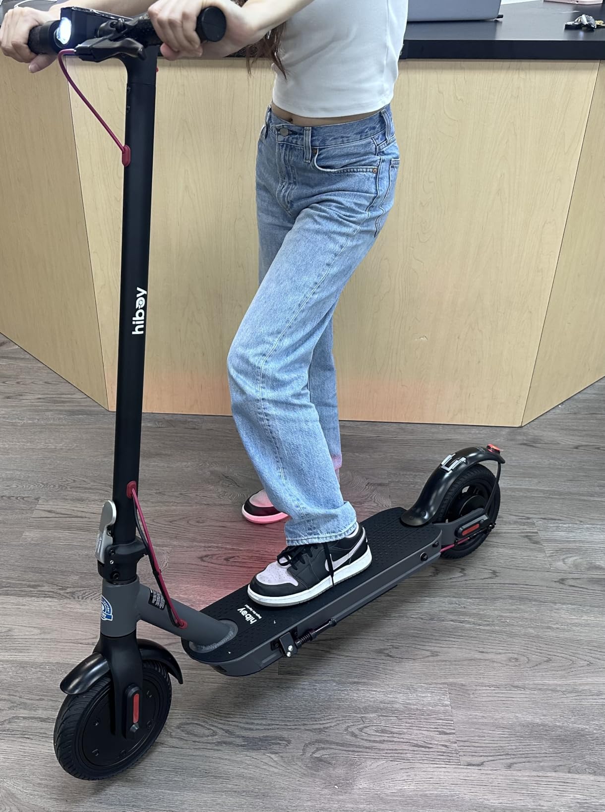 Hiboy S2 Nova Electric Scooter for Adults, 430W Peak Motor, Up to 20-Mile Range and 19 MPH, High-Strength Aluminum Frame, Foldable Commuter E-Scooter with 8.5-Inch Tires, Dual Brakes customer photo 2