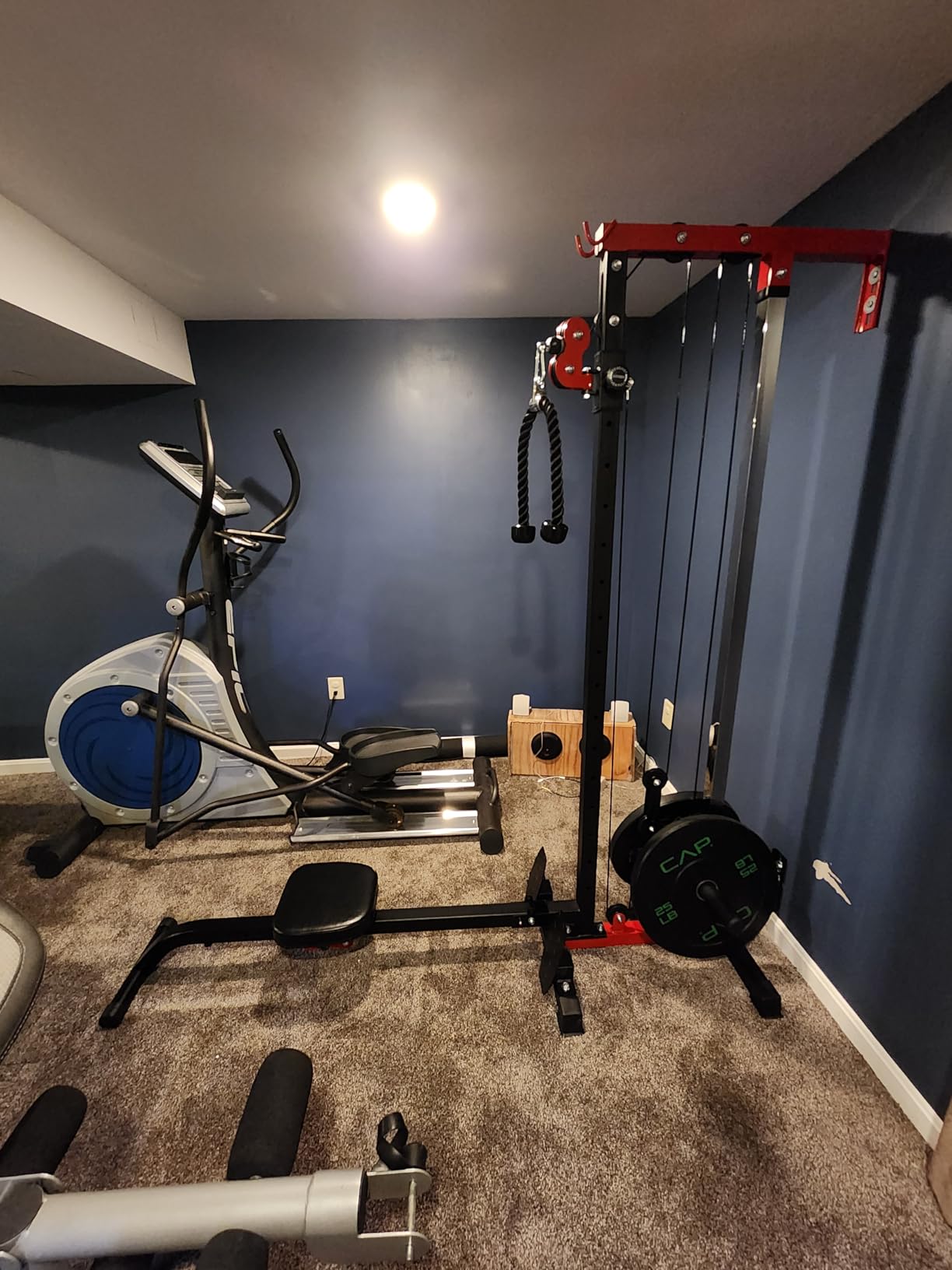 JELENS RC01 2 in 1 Rowing Cable Machine, Wall‑Mounted LAT Pulldown Machine, 16 Adjustable Positions, Home Gym Pulley System with Training Attachments customer photo 2
