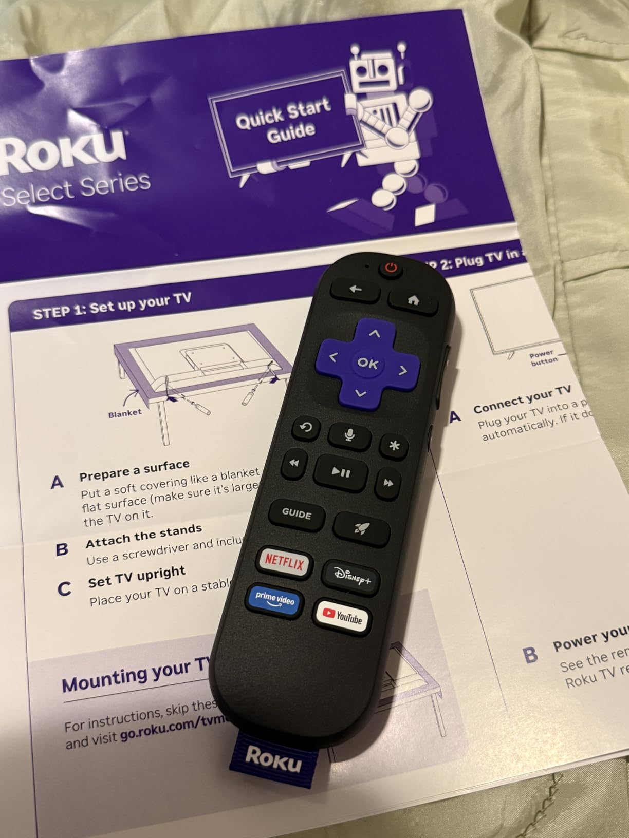 Roku 55-Inch Select Series Smart TV 2026-4K QLED TV - Roku TV | Flat Screen QLED Television with Voice Remote, Wi-Fi & Bluetooth Headphone Mode - Streaming Live Local News, Sports, & Movies customer photo 2