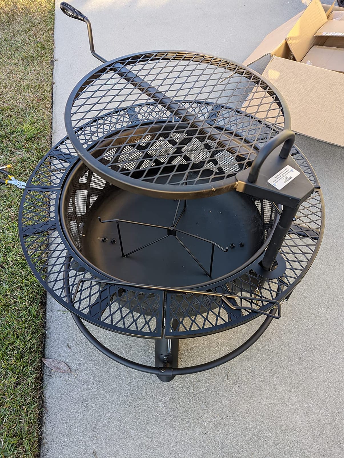 Bali Outdoors Fire Pit with Poker | 40 inch Outdoor Fire Pit Patio, Wood Burning Firepits for Outside with Grill customer photo 1