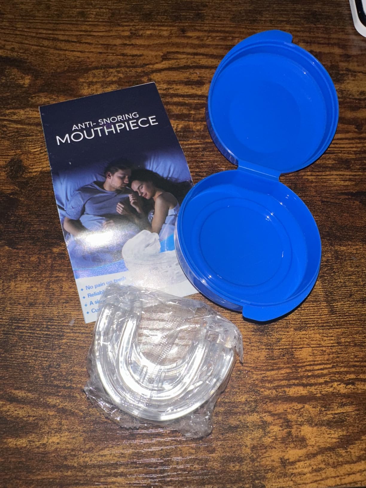 Snore Mouthguard: Anti-Snoring Mouthpiece Sleeping Aid, Comfortable & Reusable Anti Snoring Device for Adults Men & Women (Clear) customer photo 1