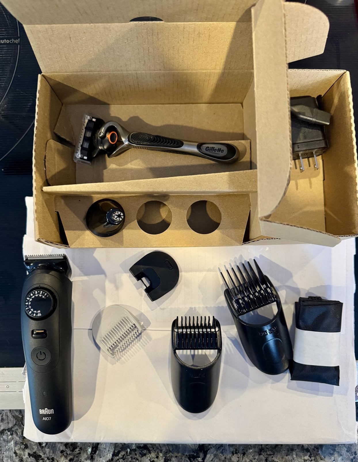 Braun Series 7 All-in-One Beard & Body Grooming Kit for Men, Cordless Trimmer, Hair Clippers & Shaver for Face, Hair & Body with Gillette ProGlide Razor, AIO 7530 customer photo 1
