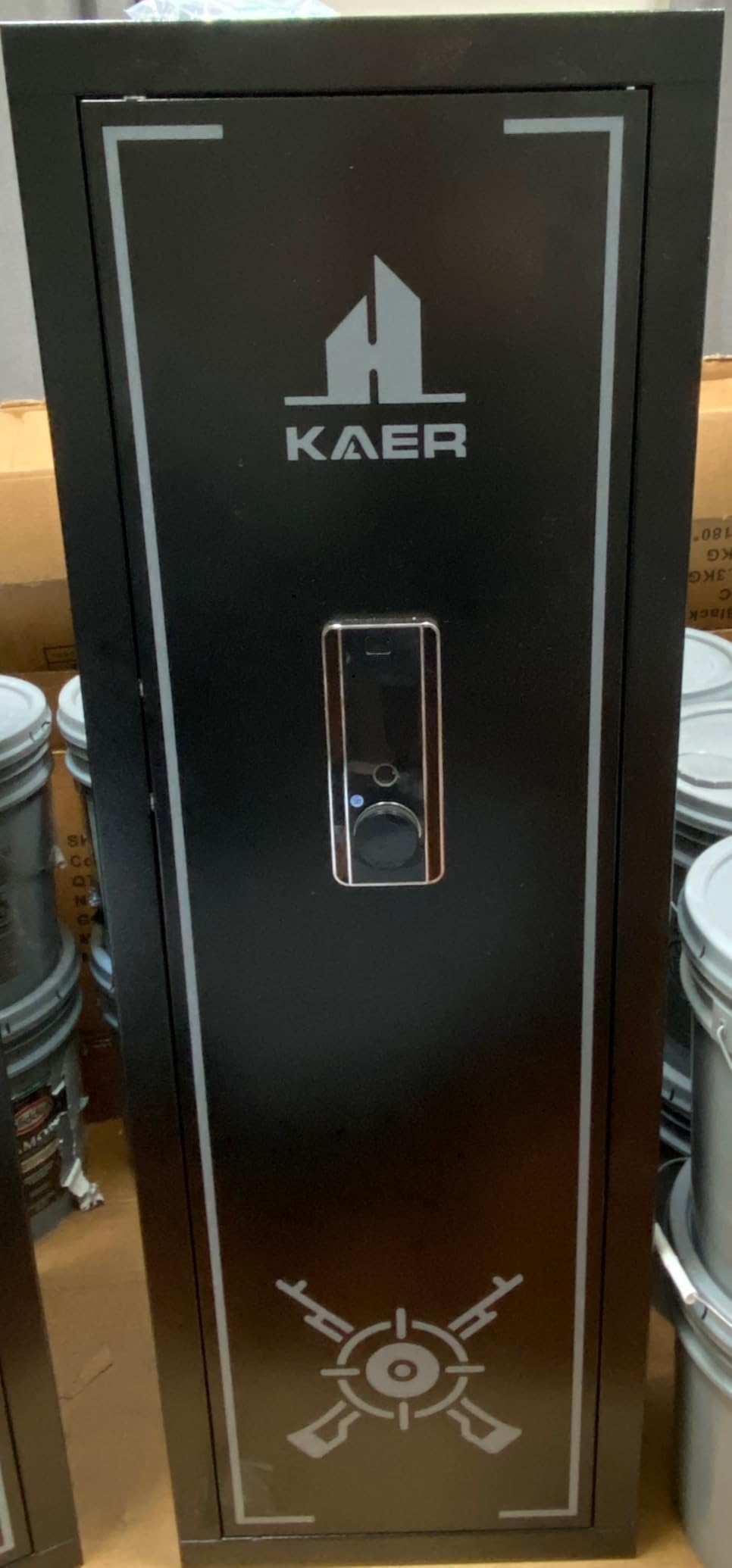 KAER Biometric Gun Safe Rifle,Gun Safes for Rifles and Pistols Holds 14-15 Firearms with Adjustable Racks & Pistol Storage,Fingerprint Keypad Lock Gun Cabinet for Home & Hunting for Enthusiasts customer photo 1