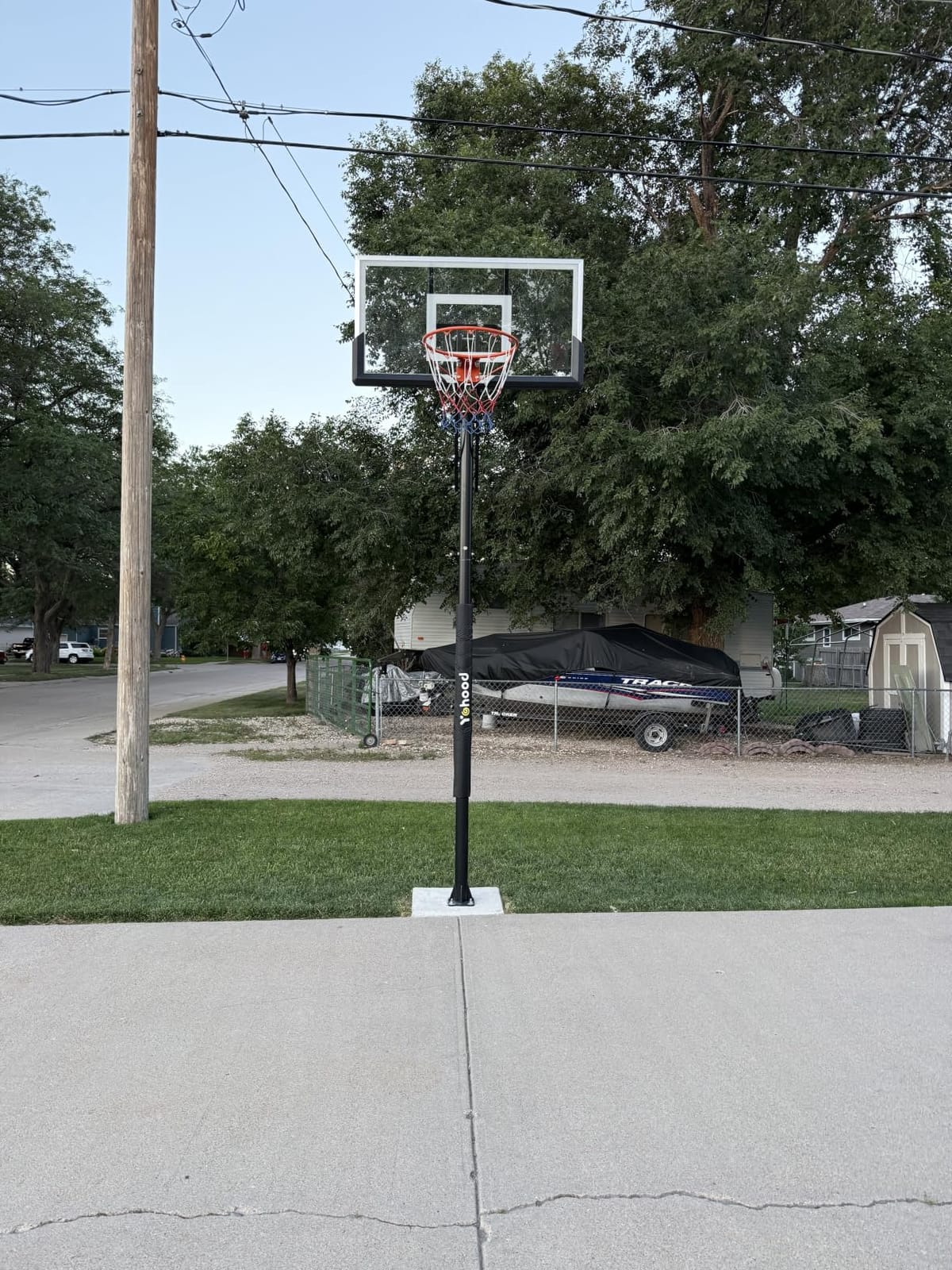 Yohood In Ground Basketball Hoop Outdoor 10FT Adjustable Height with Crank customer photo 2