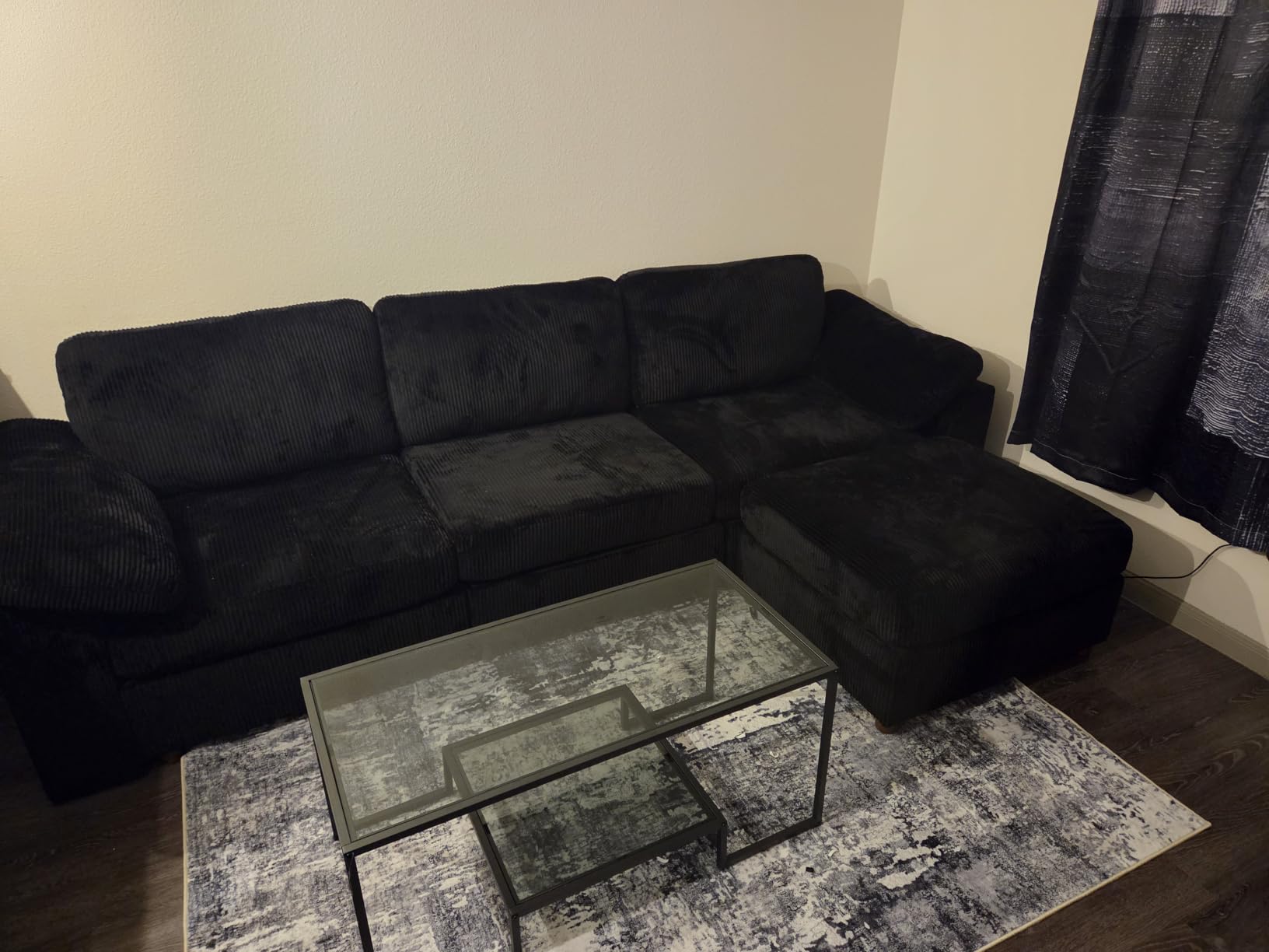 EASE MOOSE Oversized Sectional Modular Sofa, Comfty Deep Seat Couch for Living Room,Solid Wood Frame Sofa,Removable and Washable,Grey customer photo 2