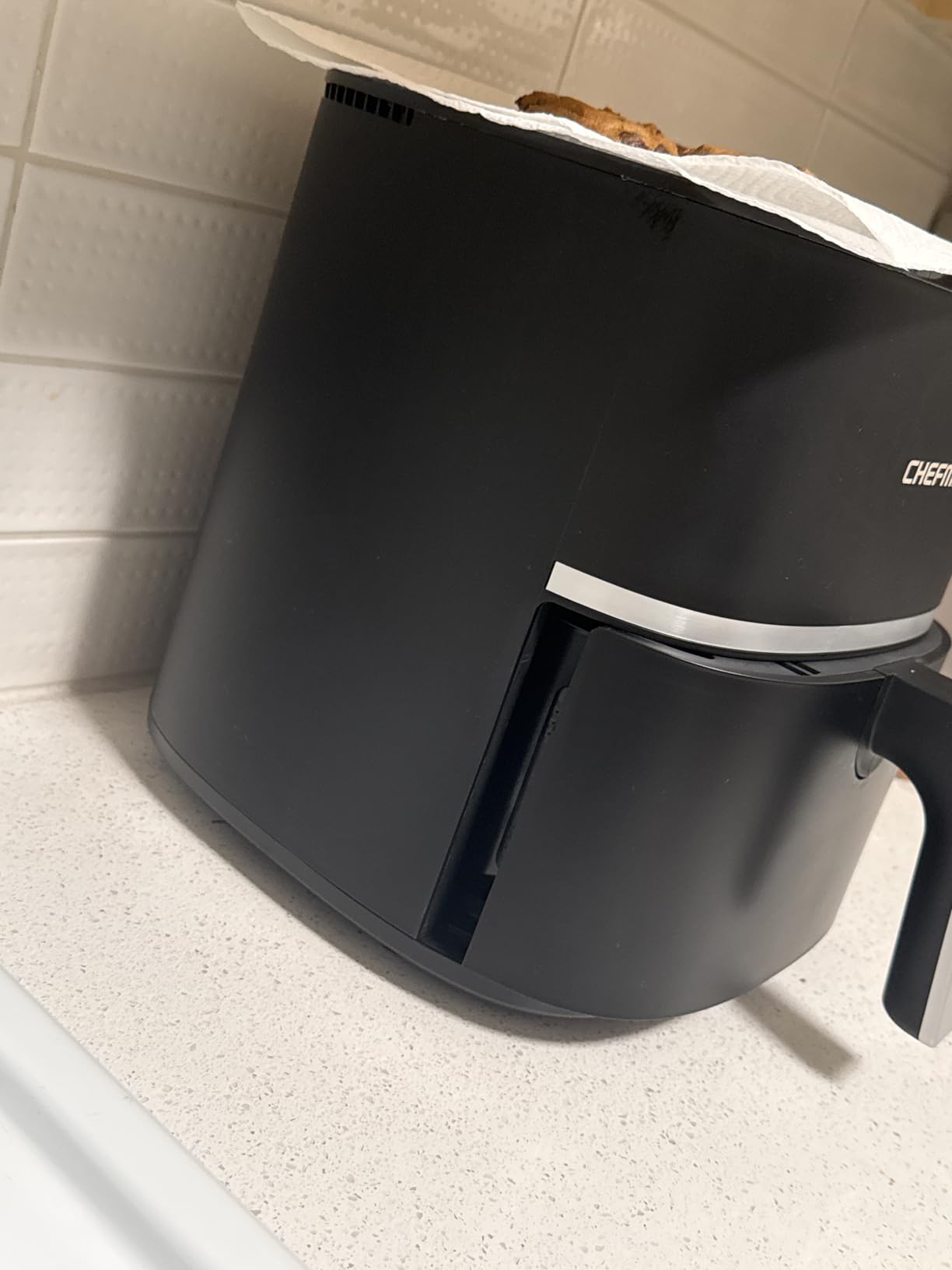 Chefman TurboX 4-in-1 Air Fryer, 5-Quart Airfryer for Extra Crispy Chicken, Fries, Wings, and More, Air Fry, Bake, Reheat, and Frozen Functions, Digital Touch Controls, Dishwasher Safe customer photo 1