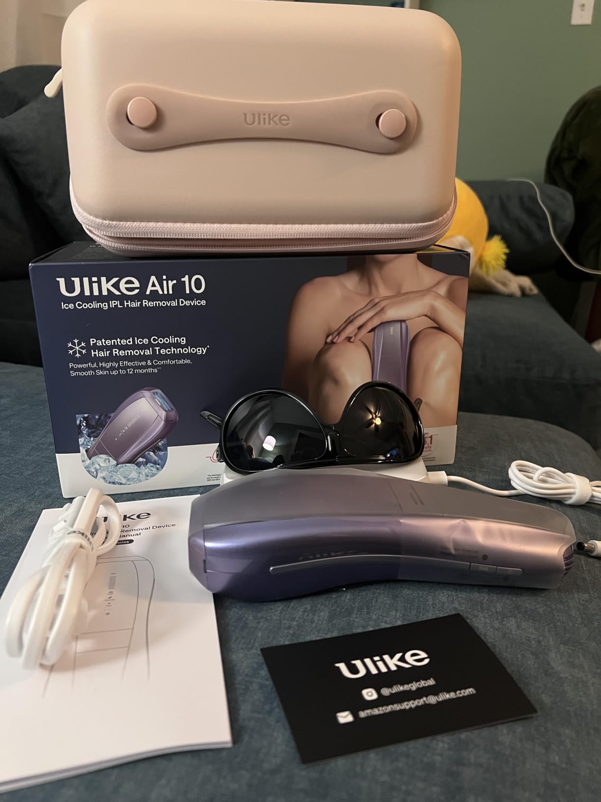 Ulike Laser Hair Removal Air 10 Deluxe Version IPL for Women and Men with Ice-Cooling Technology, Nearly Painless and Permanent Hair Reduction, at Home Hair Removal in 10mins with Skin Sensor customer photo 2
