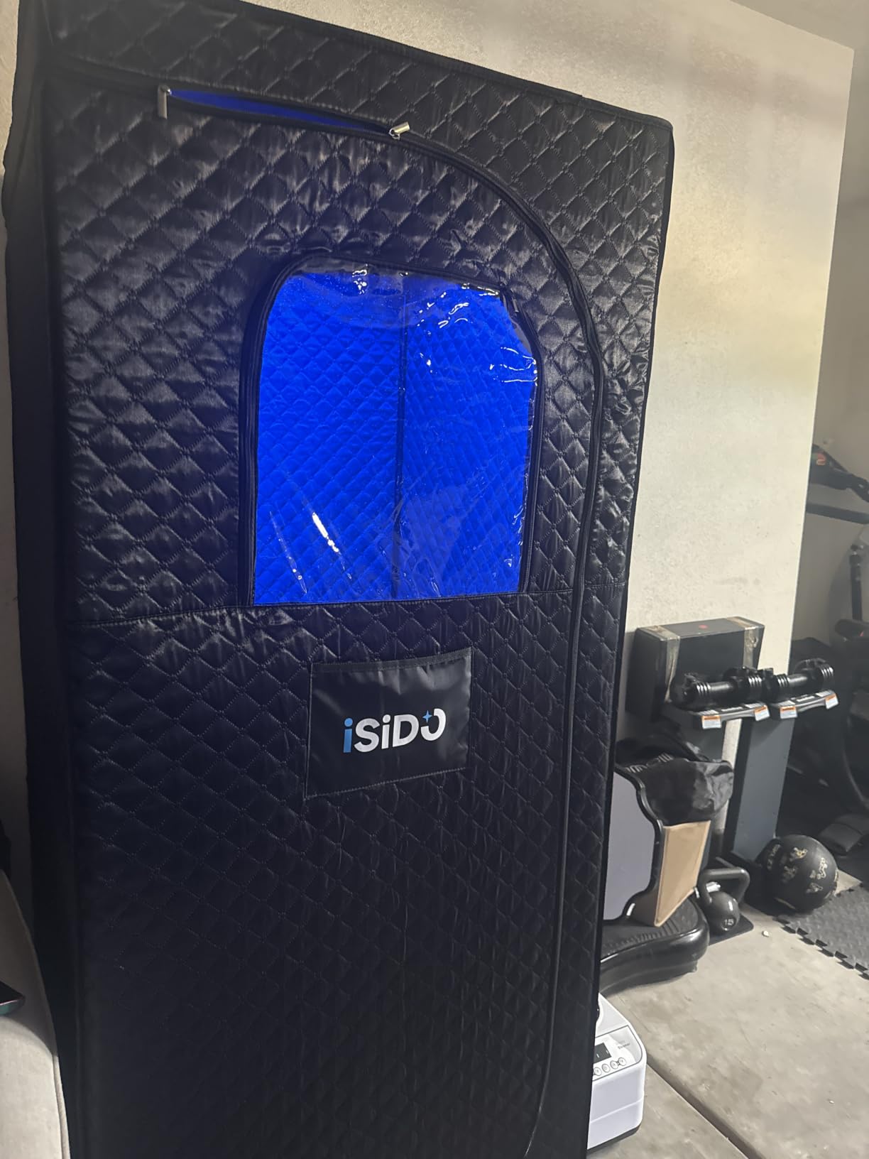 Infrared Steam Sauna with 660nm 470nm 850nm Red & Blue Light Therapy, 3L 1300W Steamer, 9 Heat Levels, 2 Light Therapy Modes, XXL Folding Chair, Portable Sauna Tent Personal Indoor Sauna for Home customer photo 1